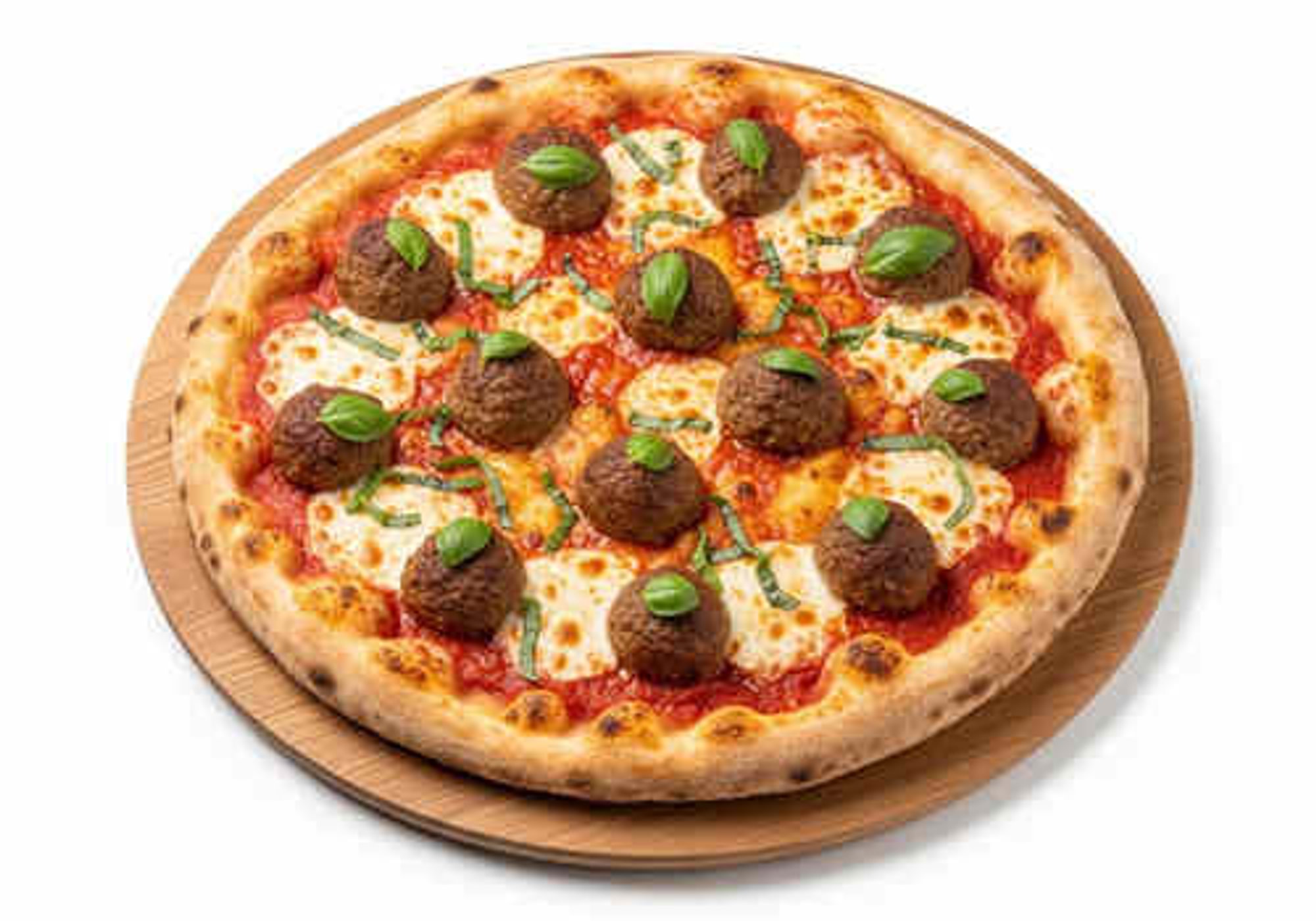 Meatball Pizza