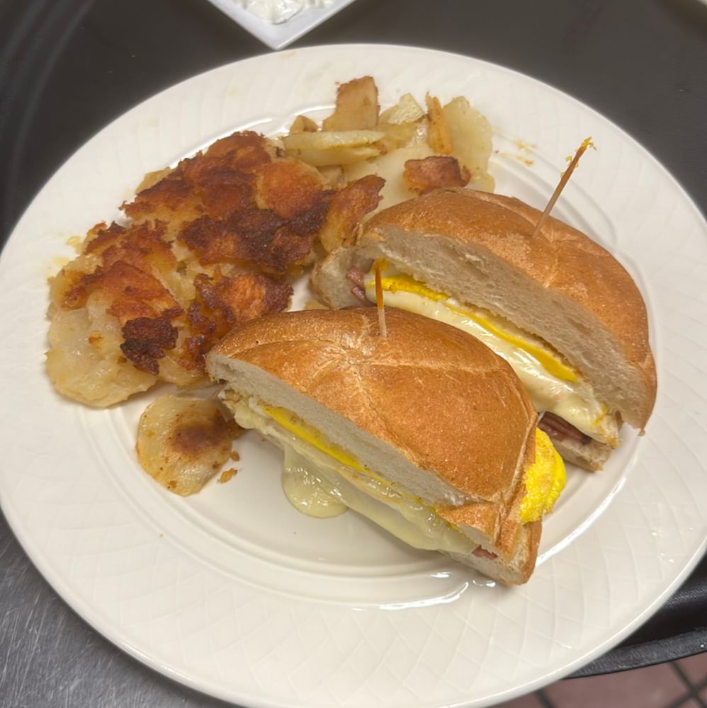 Ham, Bacon, Pork Roll or Sausage & Cheese Sandwich