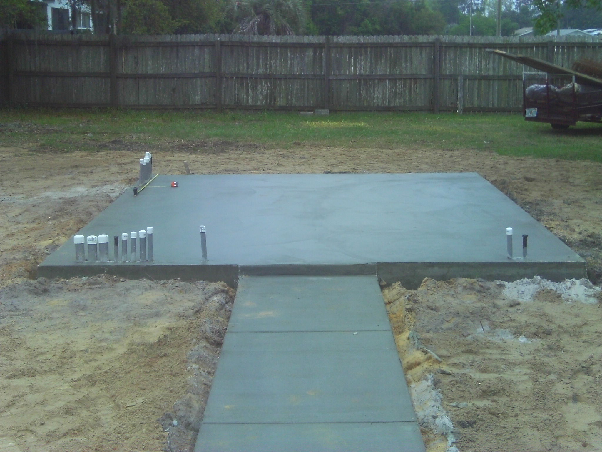 Concrete lines coupon