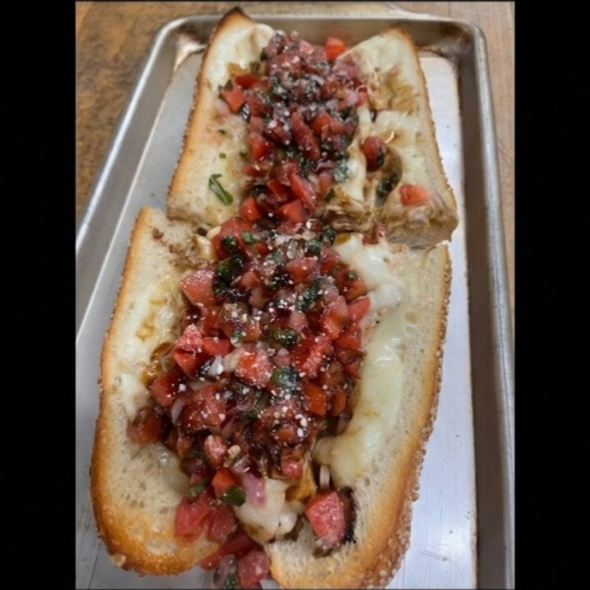 Grilled Chicken Bruschetta