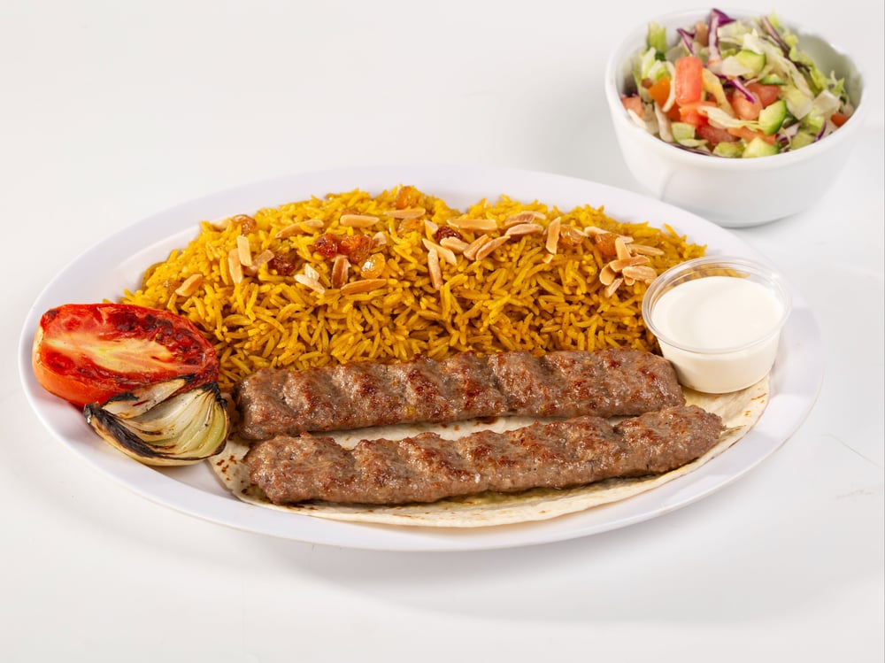 Beef Kebab Plate / طبق كباب لحم