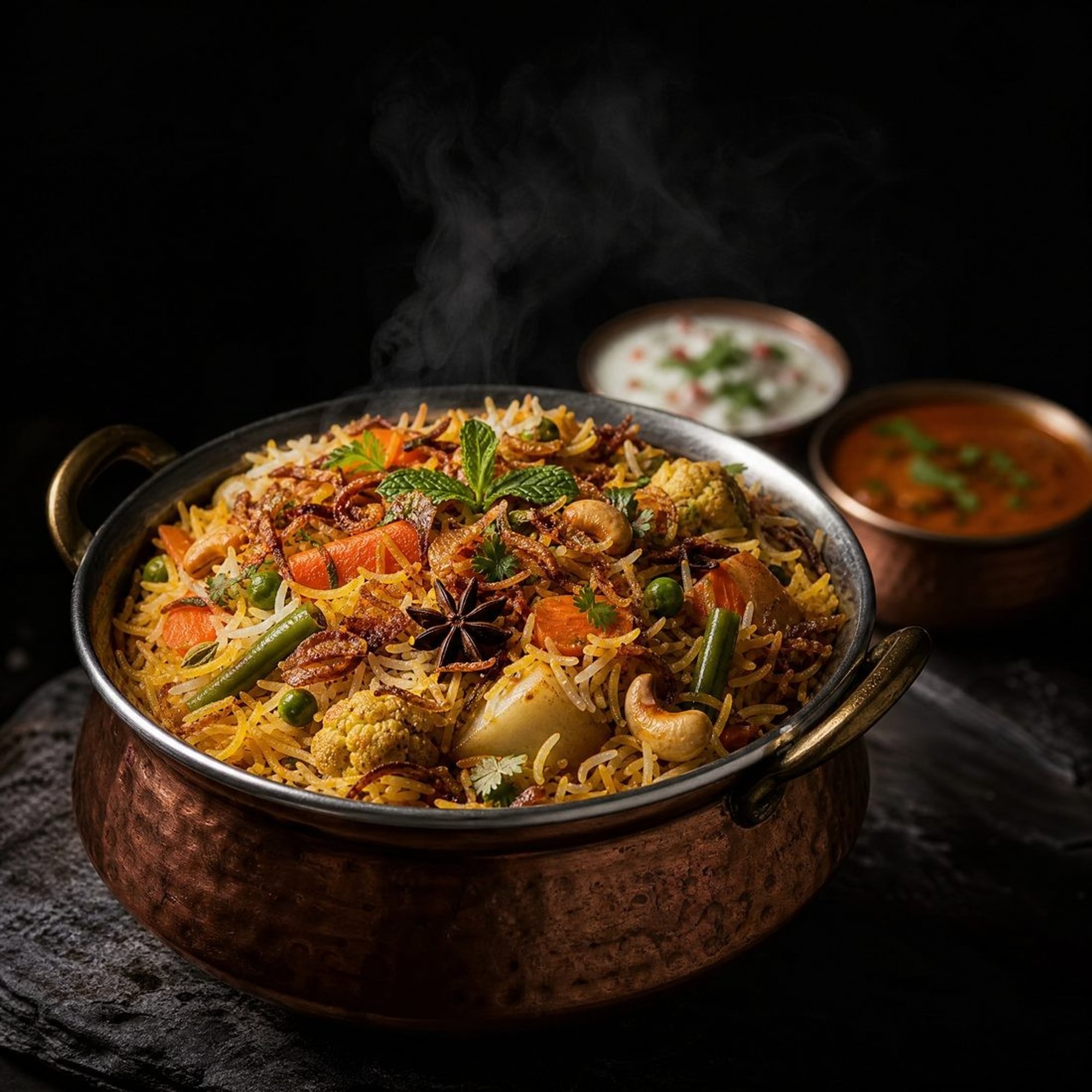 Hyderabadi Vegetable Dum Biryani