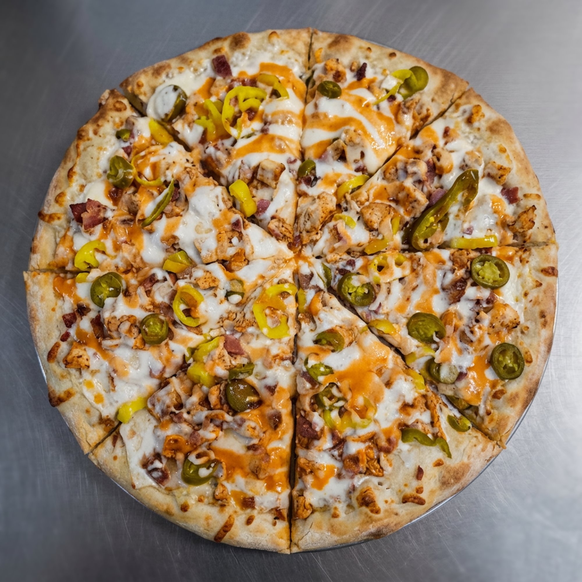 Buffalo Chicken Ranch Specialty Pizza
