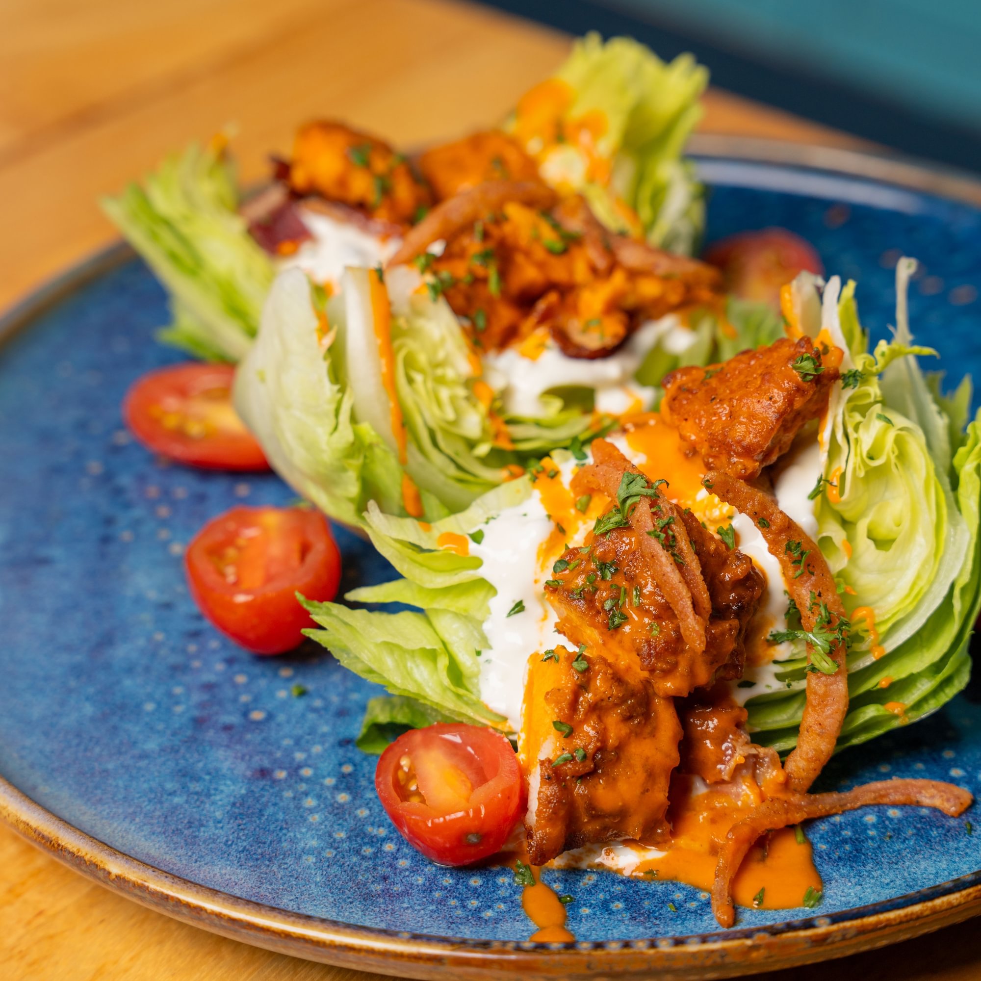 Buffalo Chicken Wedge Salad