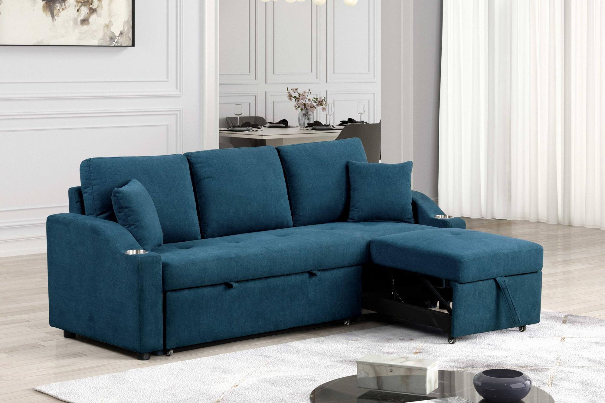 Royden Sleeper Sofa - Blue