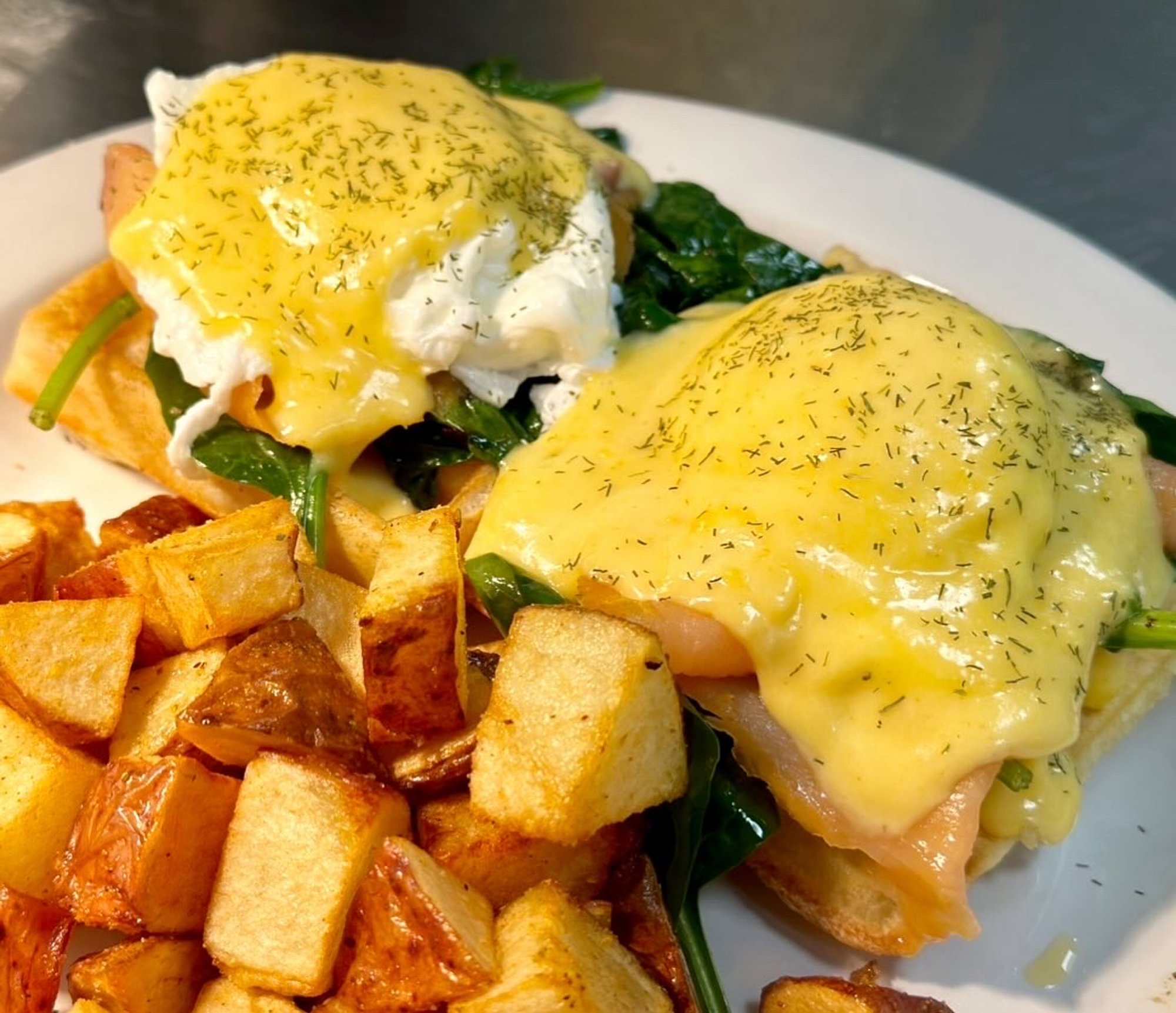 Smoked Salmon & Spinach Benedict