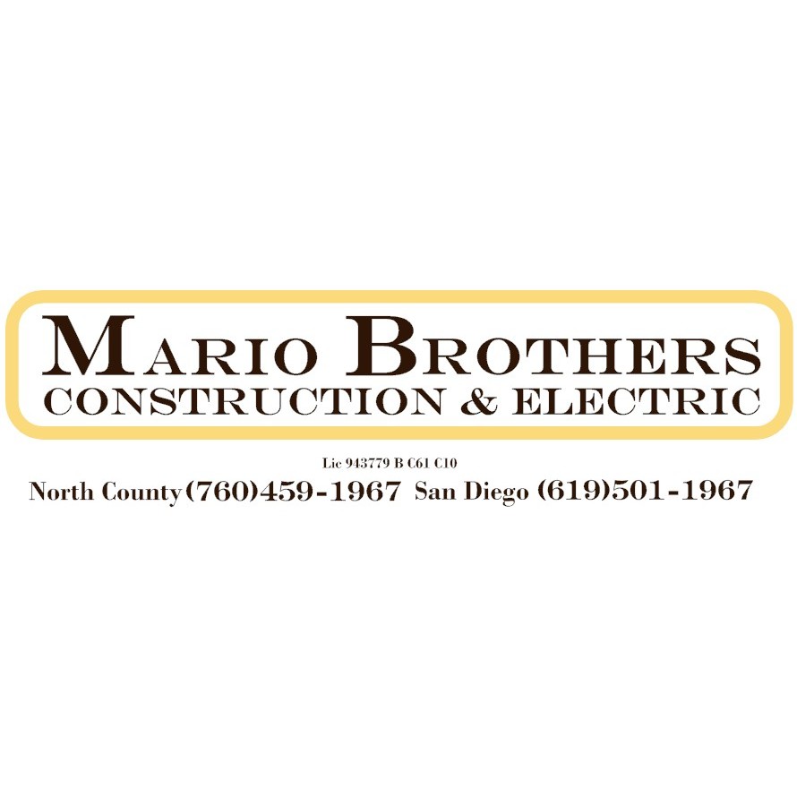 Mario Brothers Construction amp; Electric  Oceanside, CA 