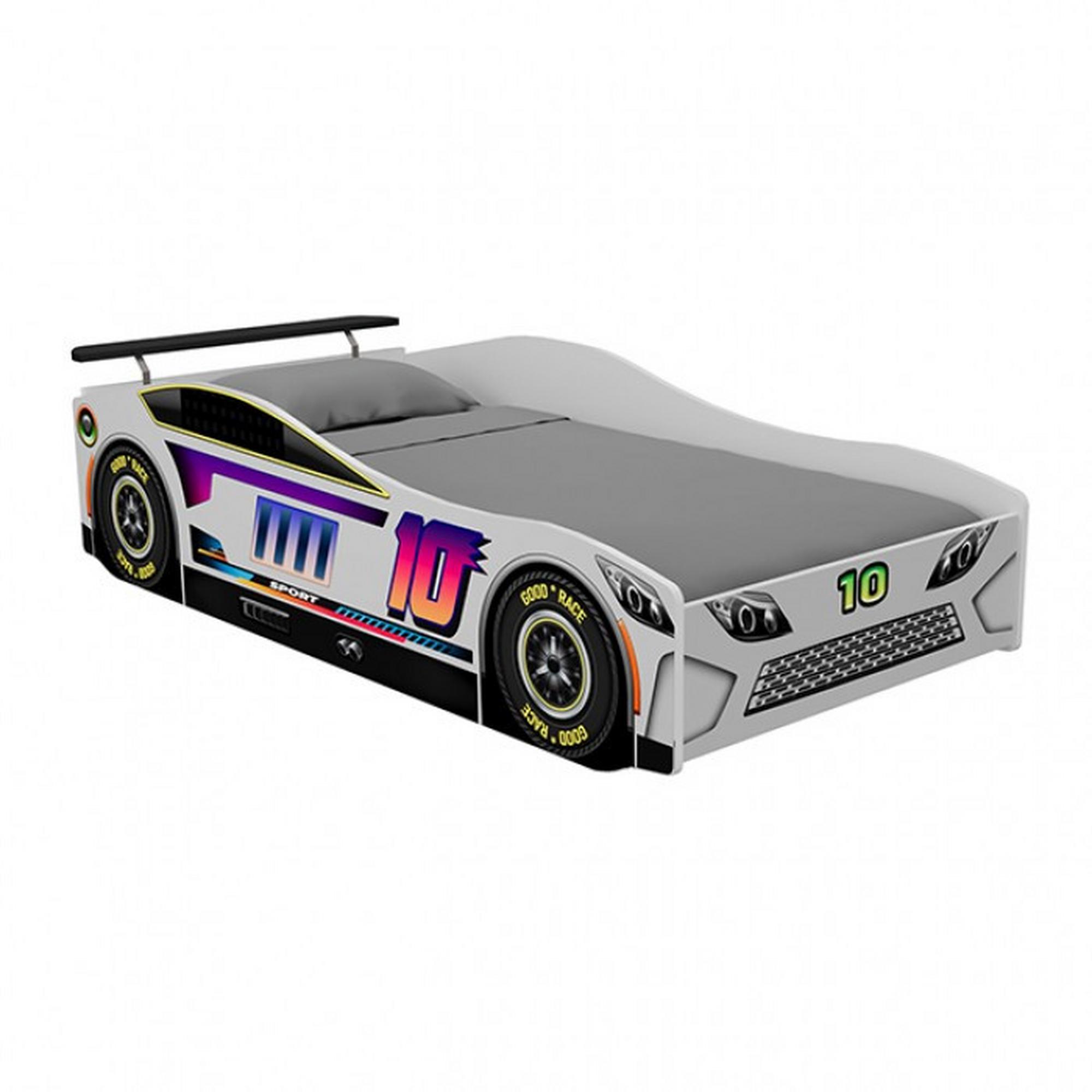 Karsten 2-Piece Car Bed - White