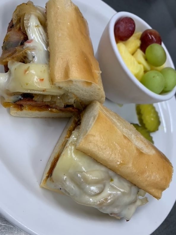 Spicy Hot Link Sandwich