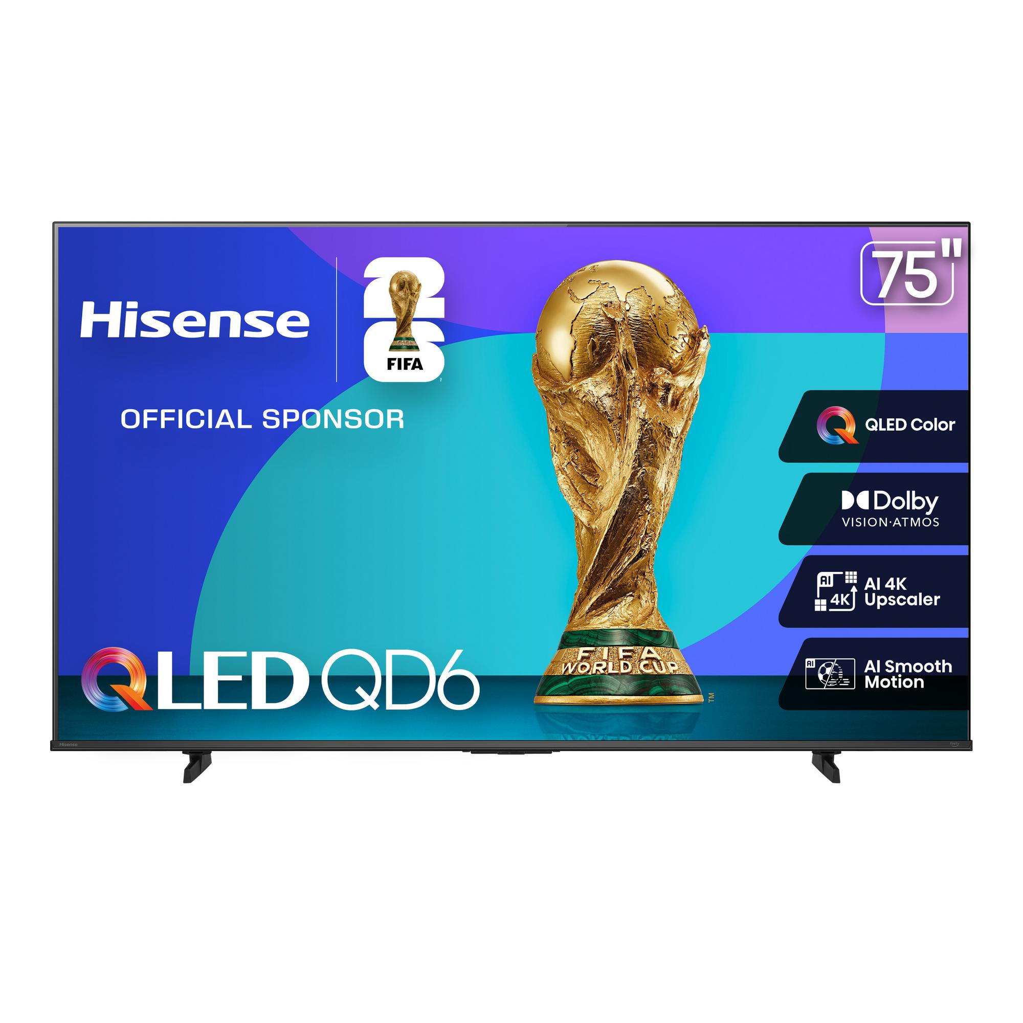 75" Hisense QLED 4K Fire Smart TV