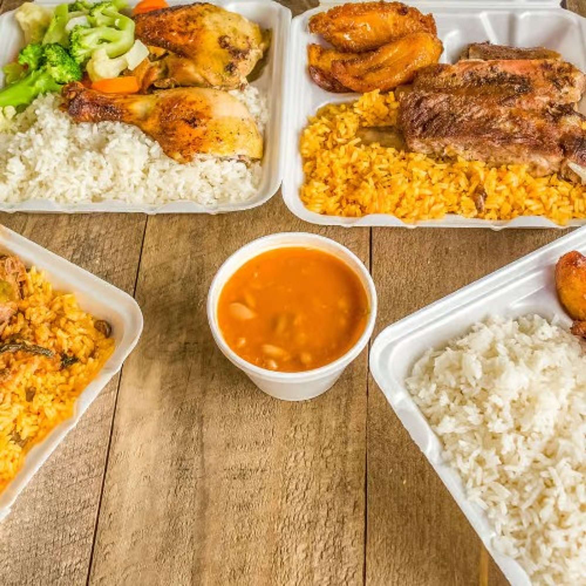 Lunch Special with Arroz con Gandules