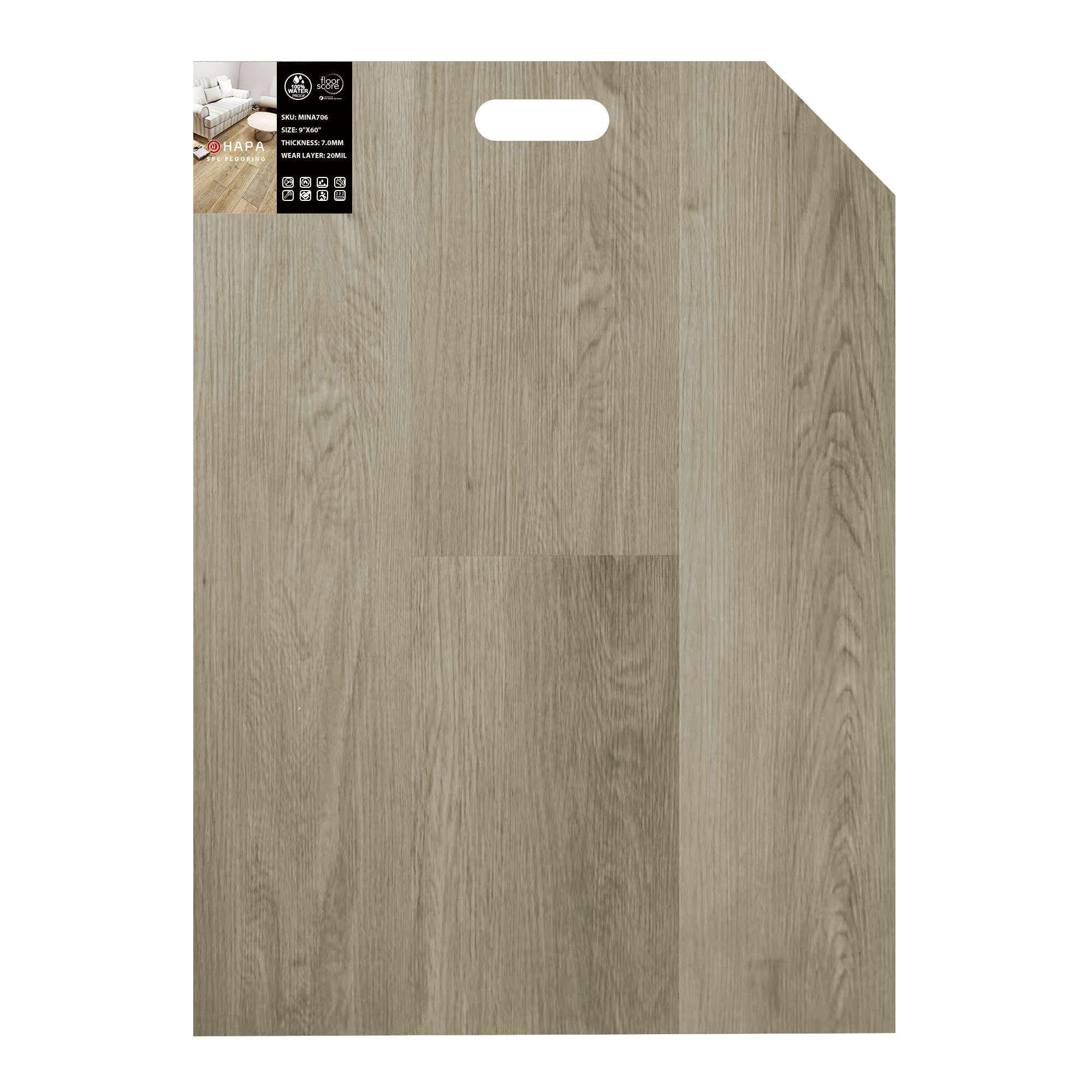 20mil Premium Waterproof Vinyl Flooring MINA706