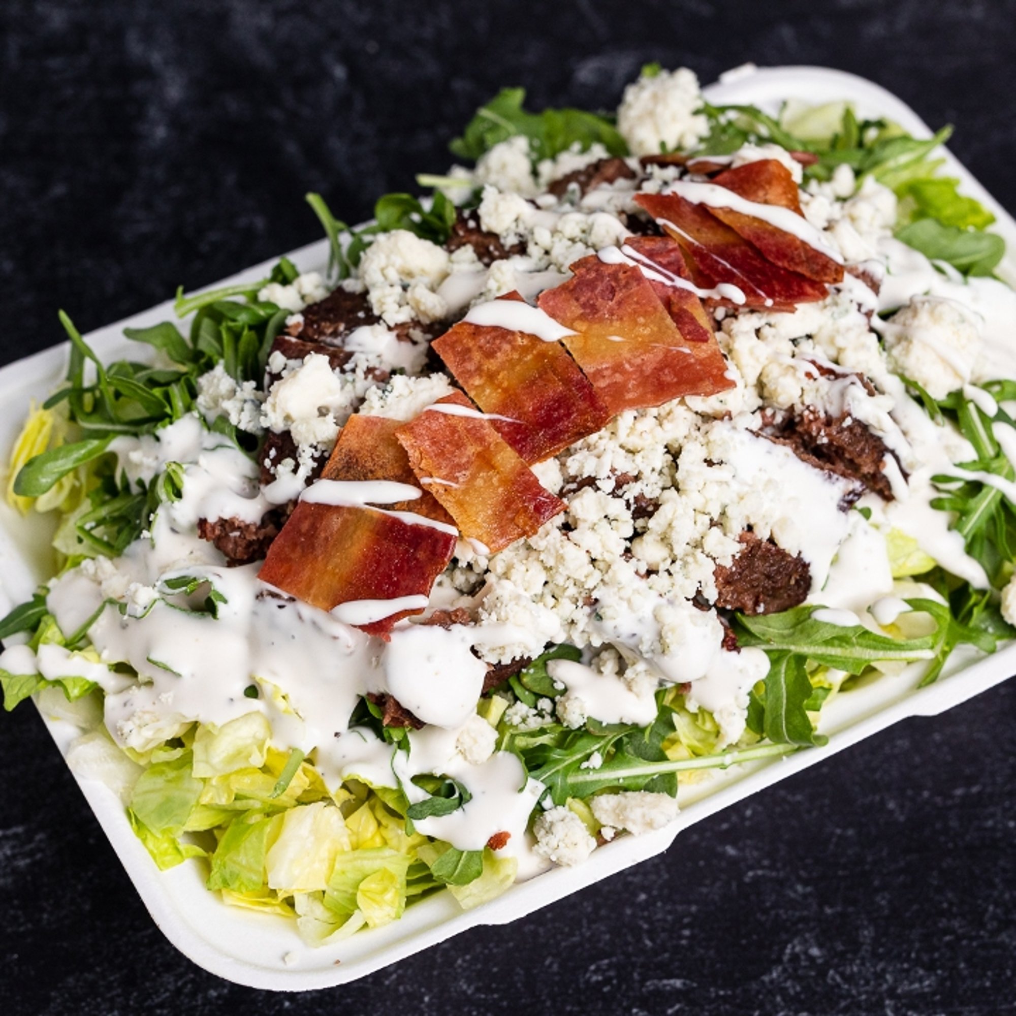 Red & Blue Burger Salad
