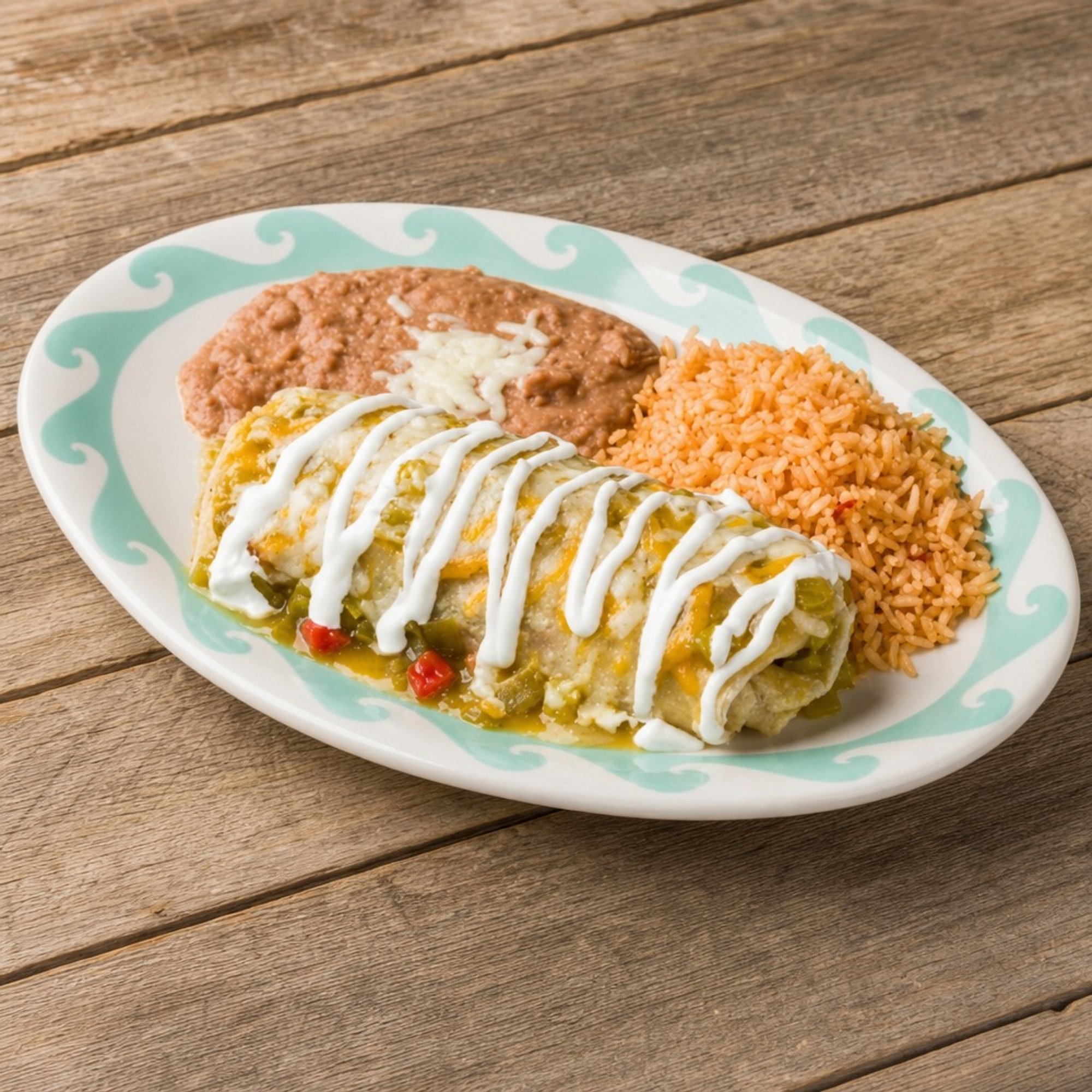 Burrito, Enchilada, Rice, & Beans