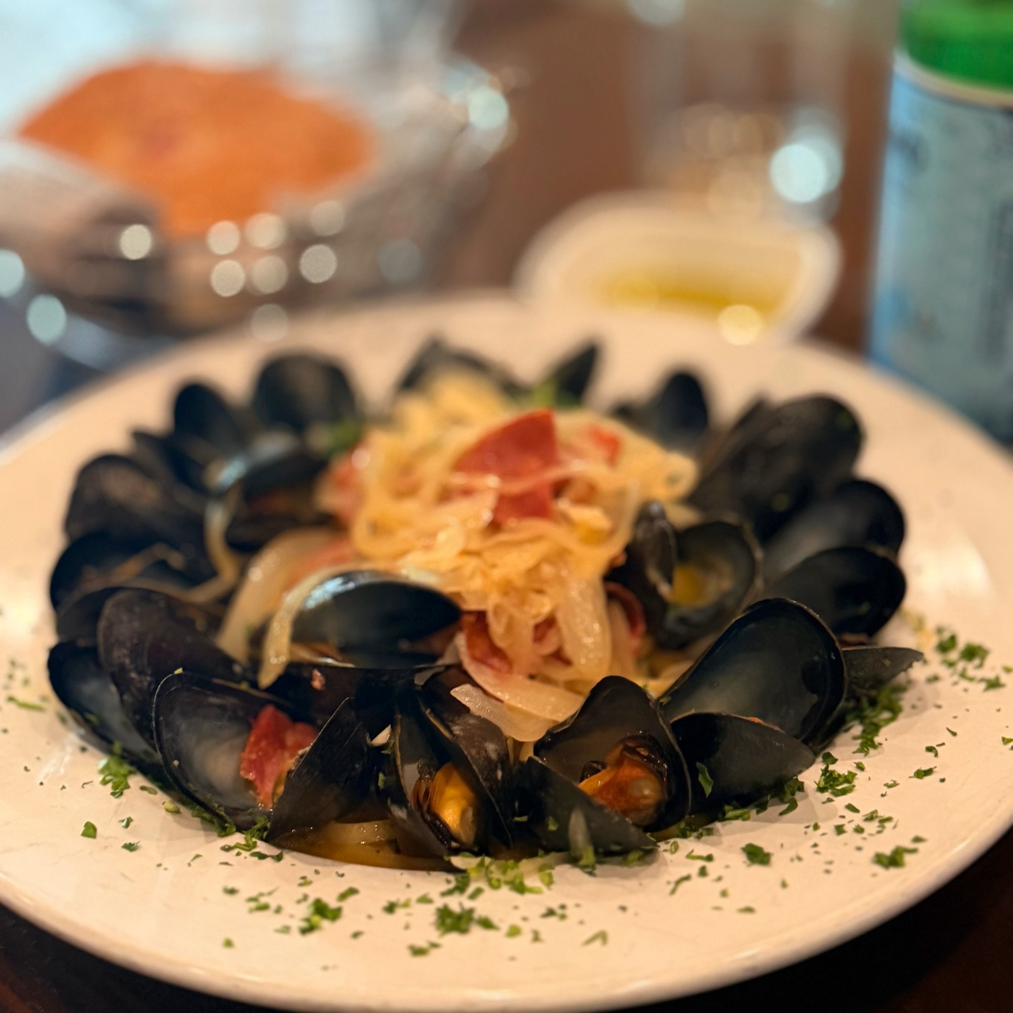 Mussels Bianco-Lunch.