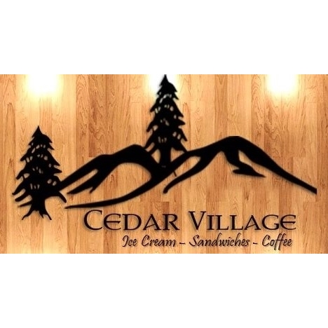 Cedar Village Ice Cream &amp; Sandwich Shop Logo