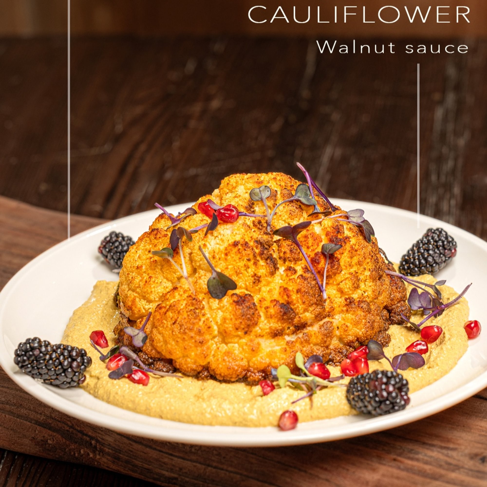 Cauliflower with Walnut Sauce (VG)