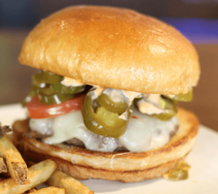 Tesla's Jalapeño Burger