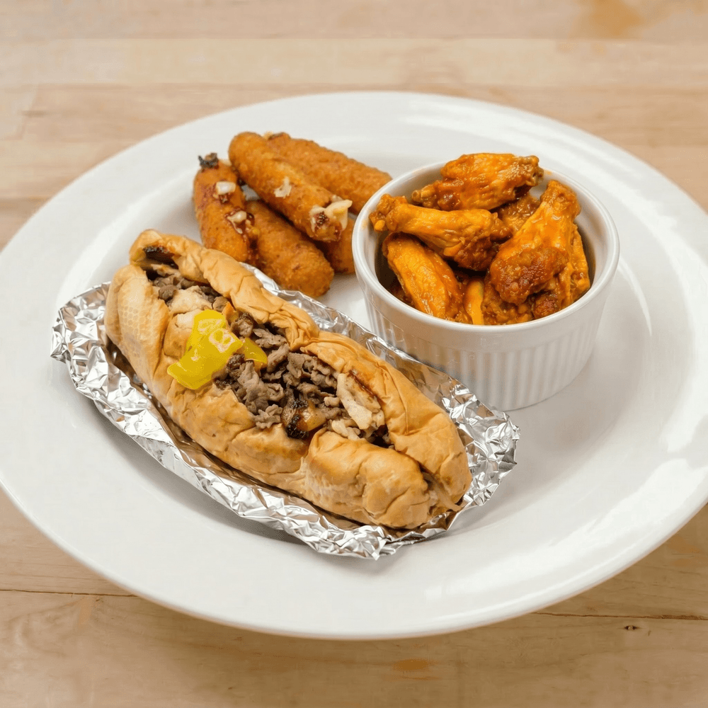 Philly & 5 Wings Combo