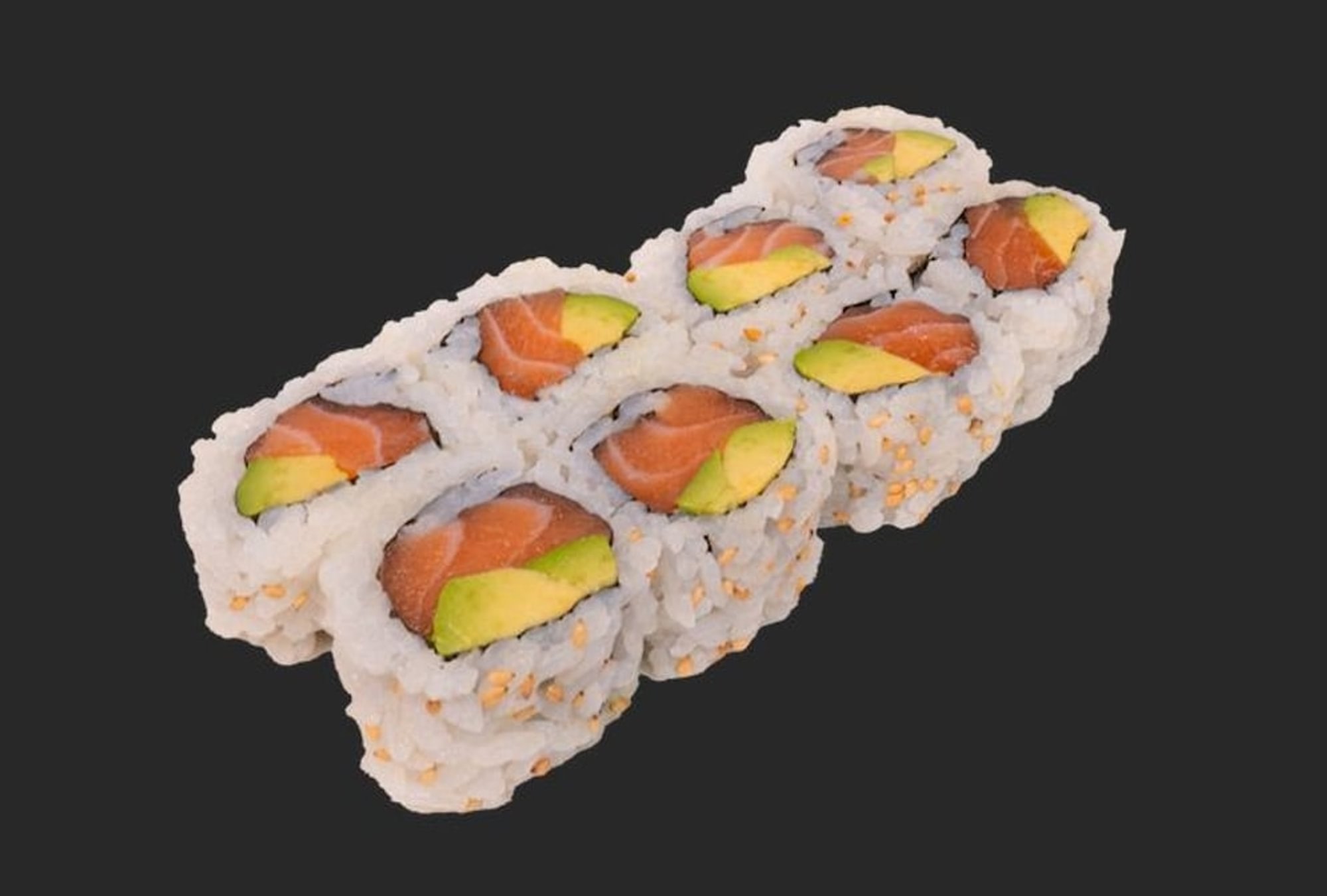 R12 Salmon Avocado Roll/ Raw Fish