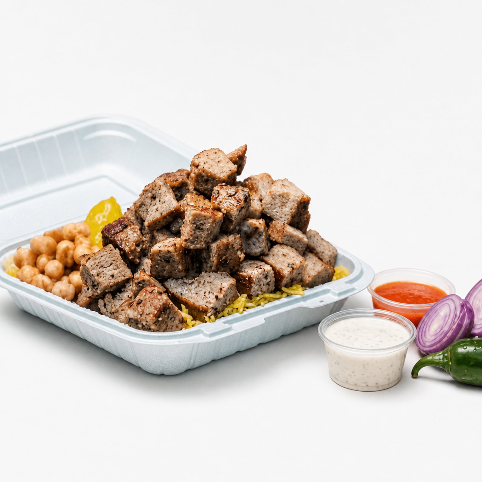 Lamb Gyro over Rice