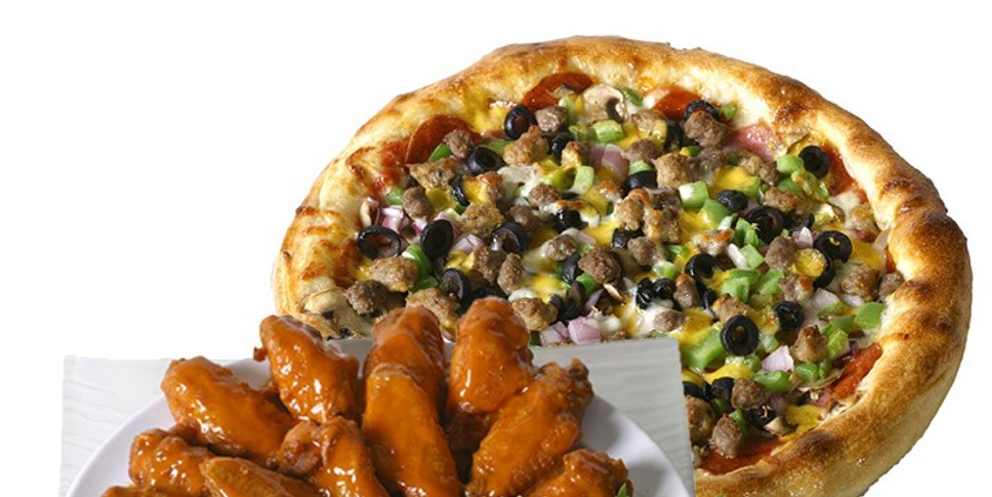 12 Wings + Pizza Deal