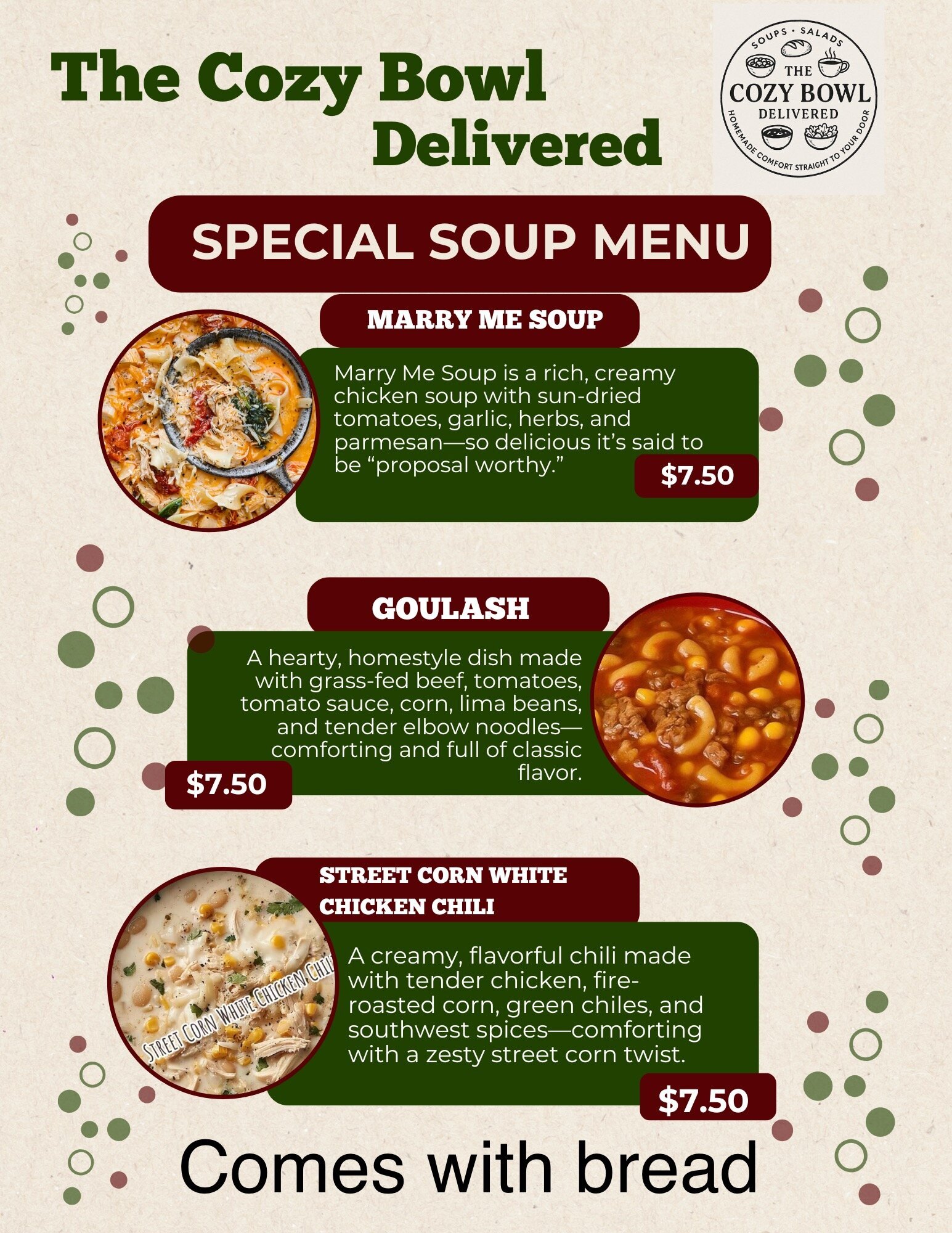 The Cozy Bowl Delivered Image