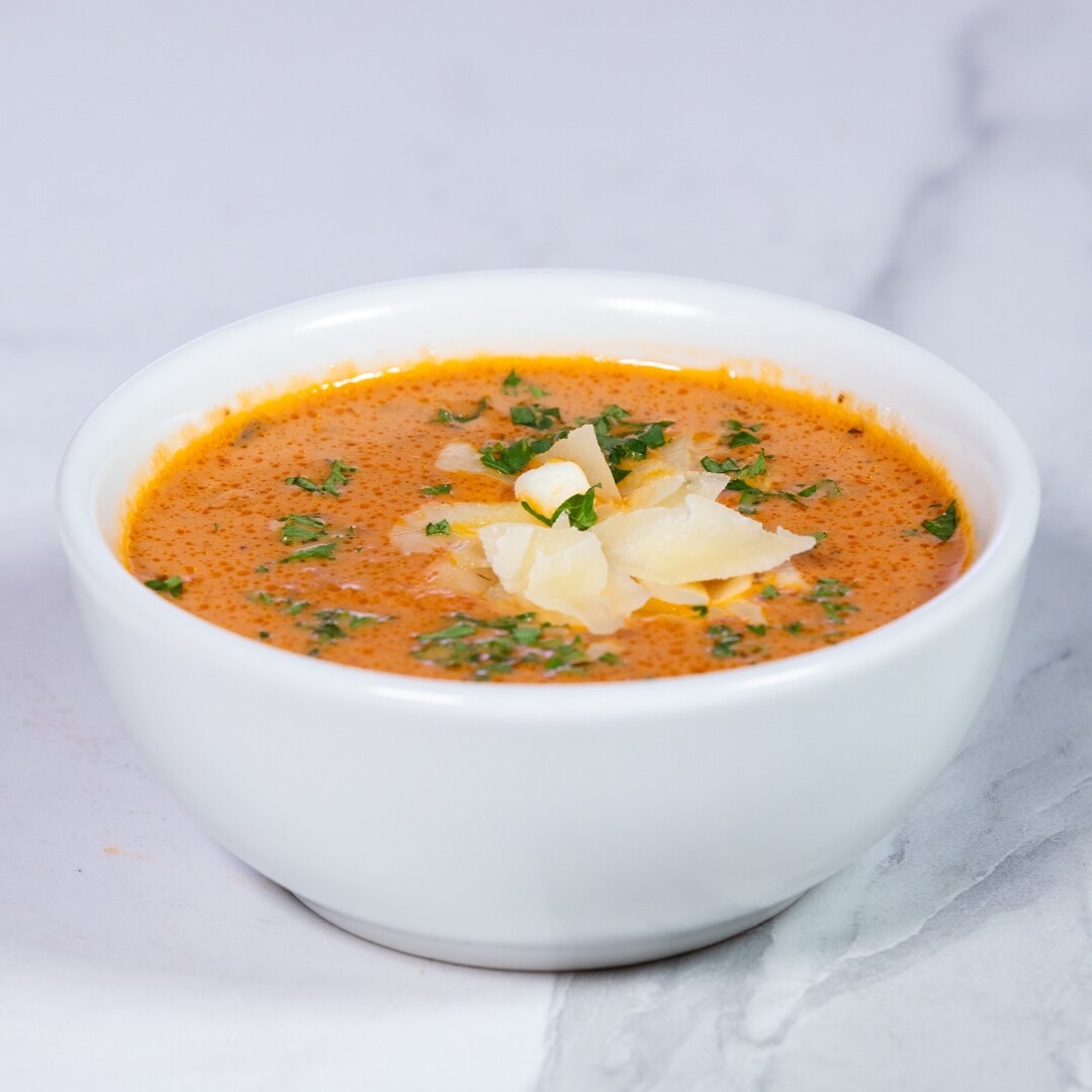 Cup of bacon tomato soup