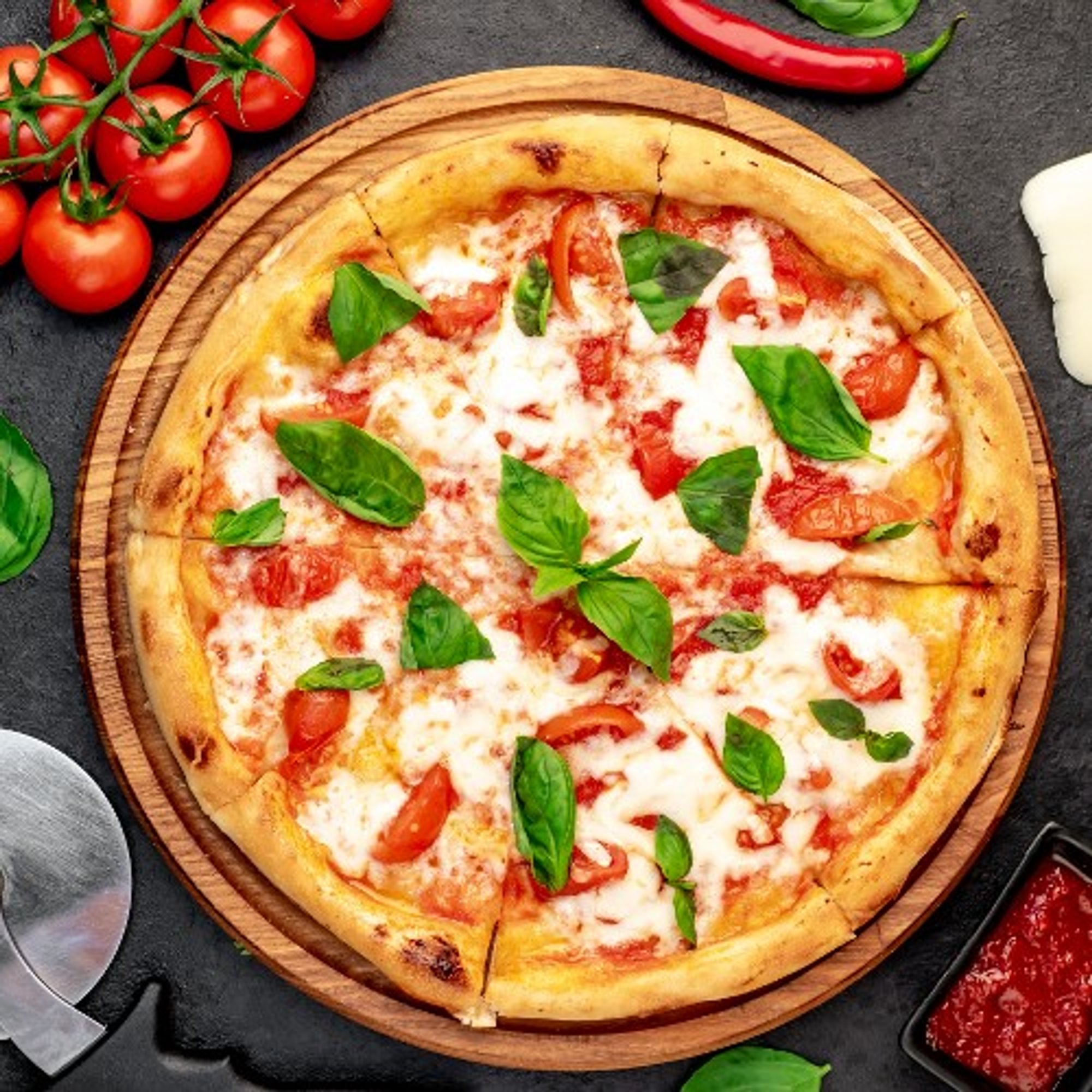 Fresh Tomatoes Pizza (14")