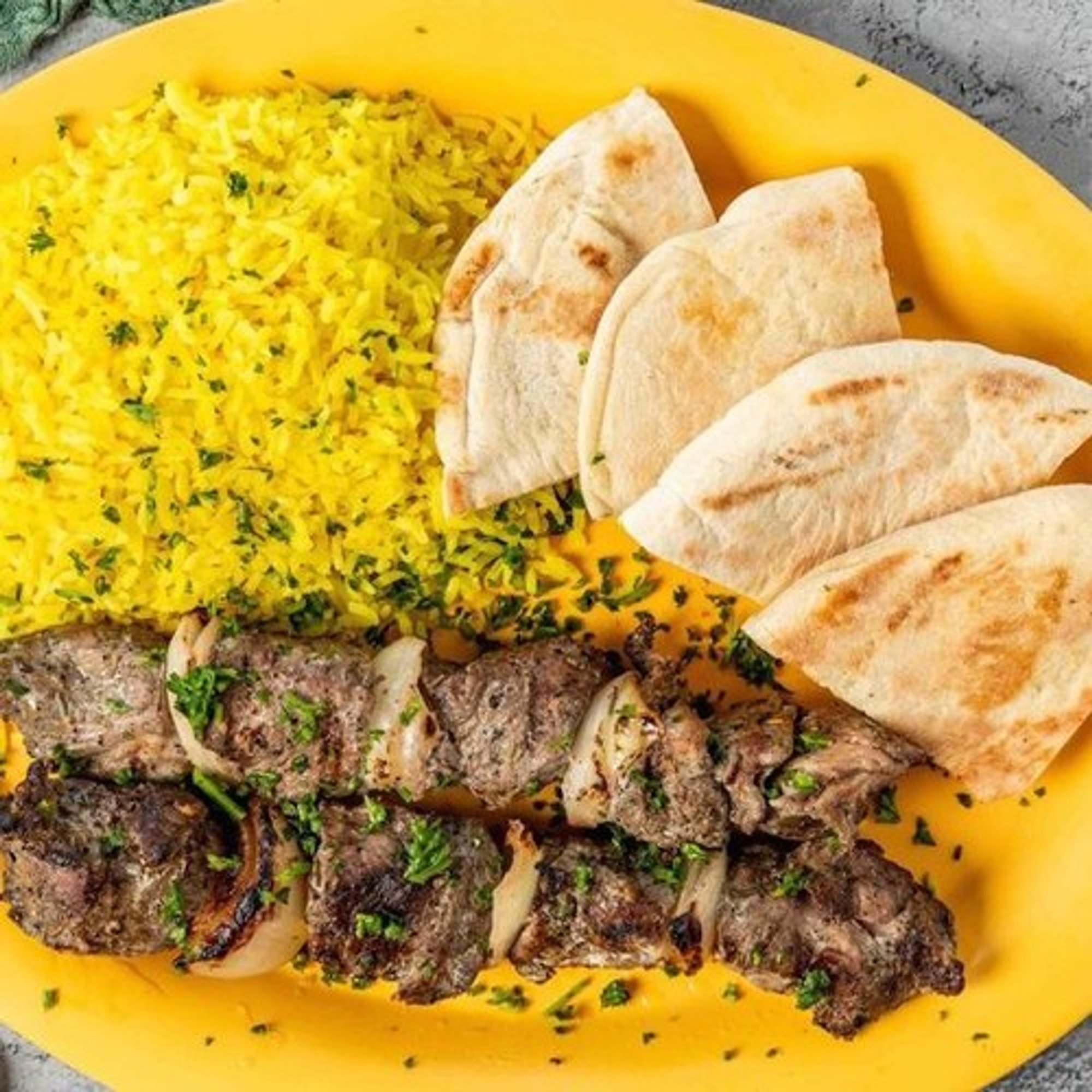 Lamb Kabob Platter