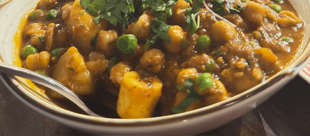 Chana Masala Curry With Rice