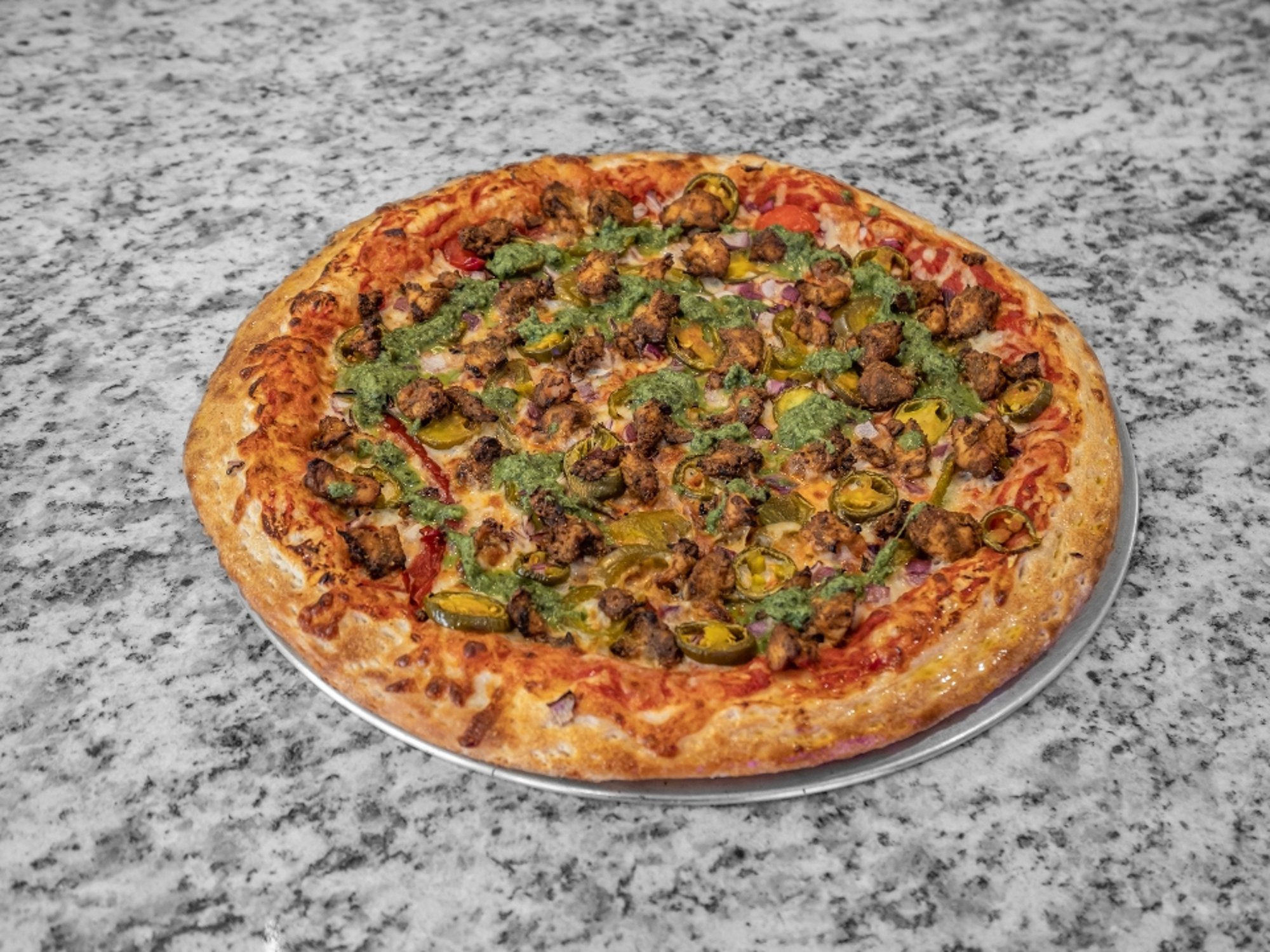 SMALL ACHARI CHICKEN PIZZA