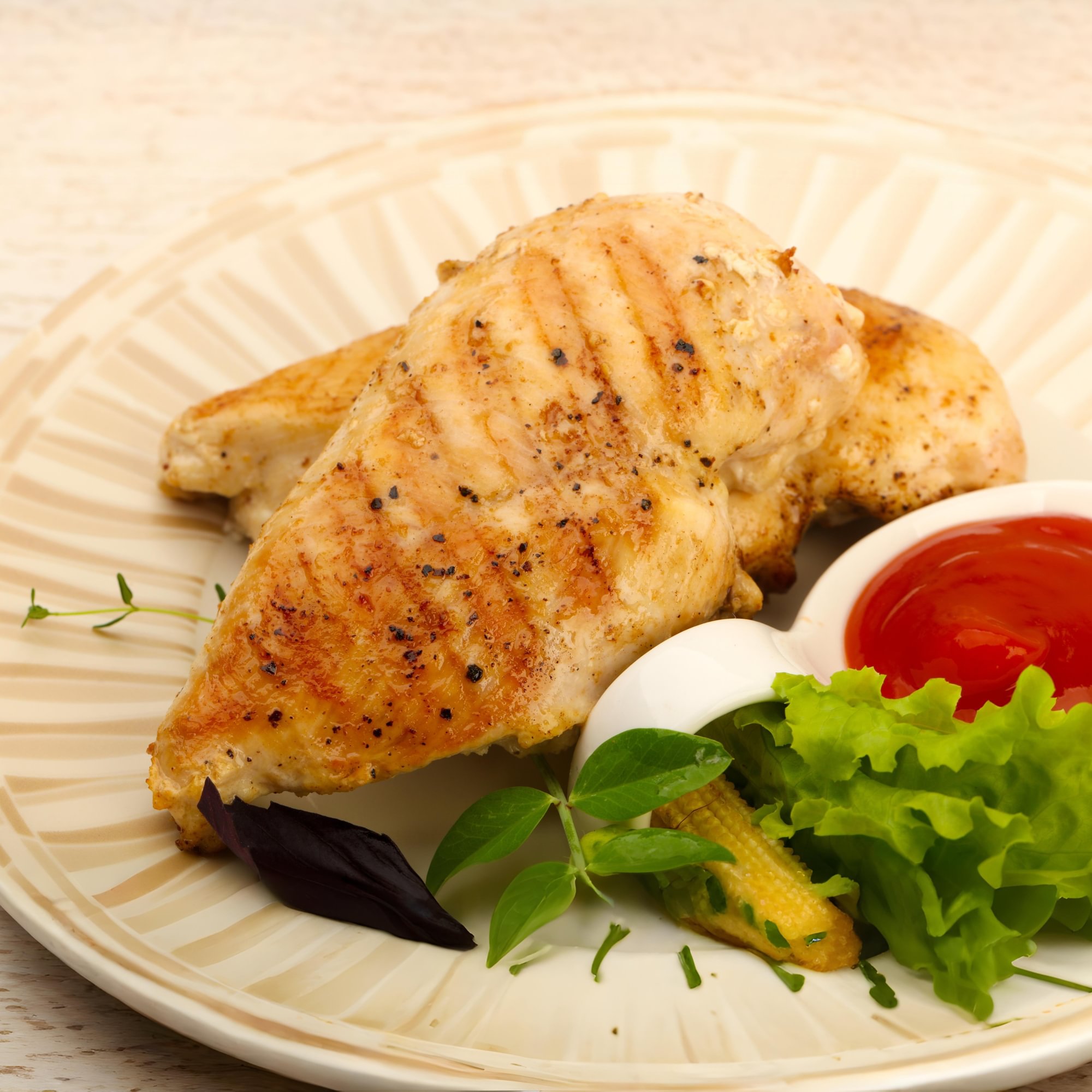 Grilled Skinless Chicken Breast