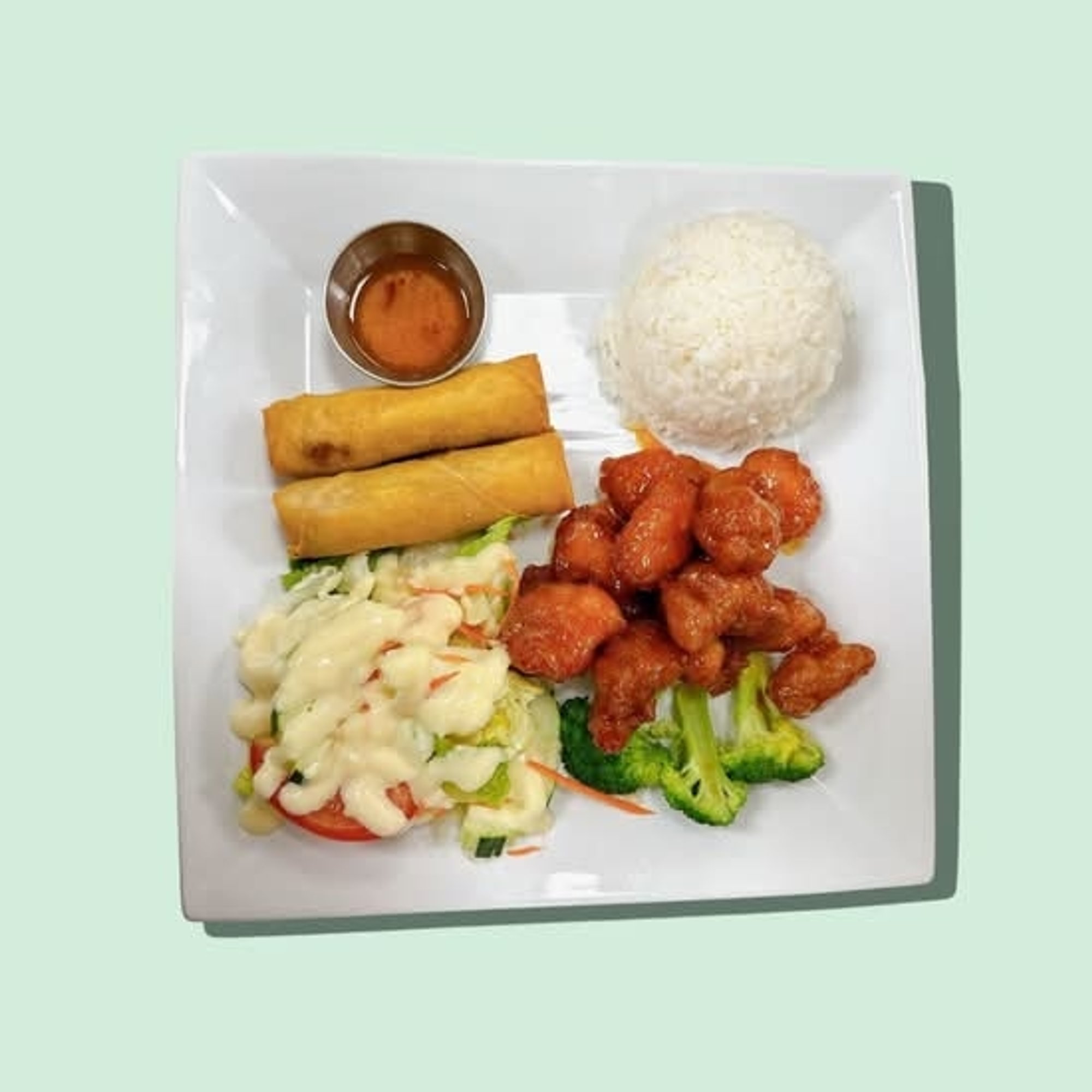 Lunch special Orange Chicken