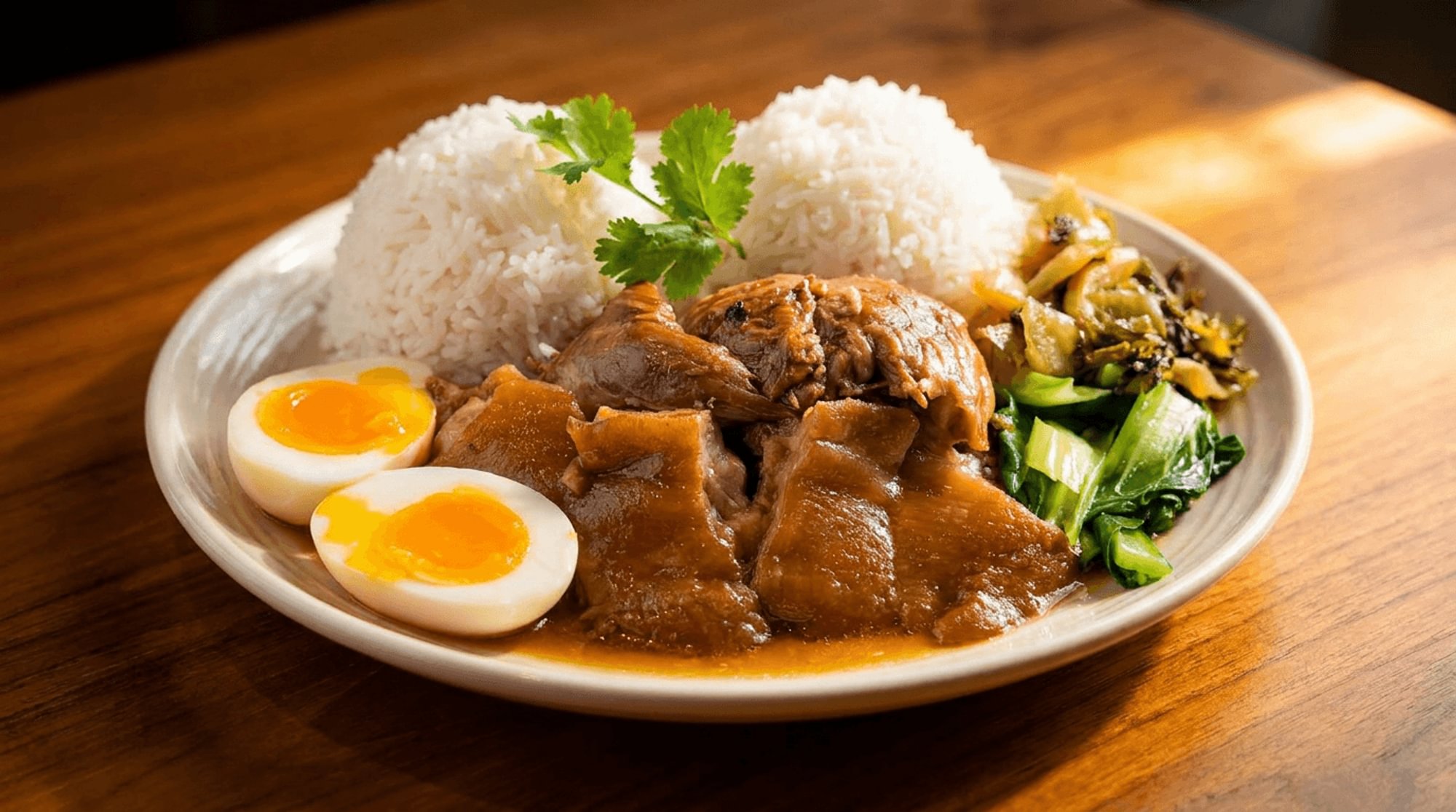 Stewed Pork Hock with Rice