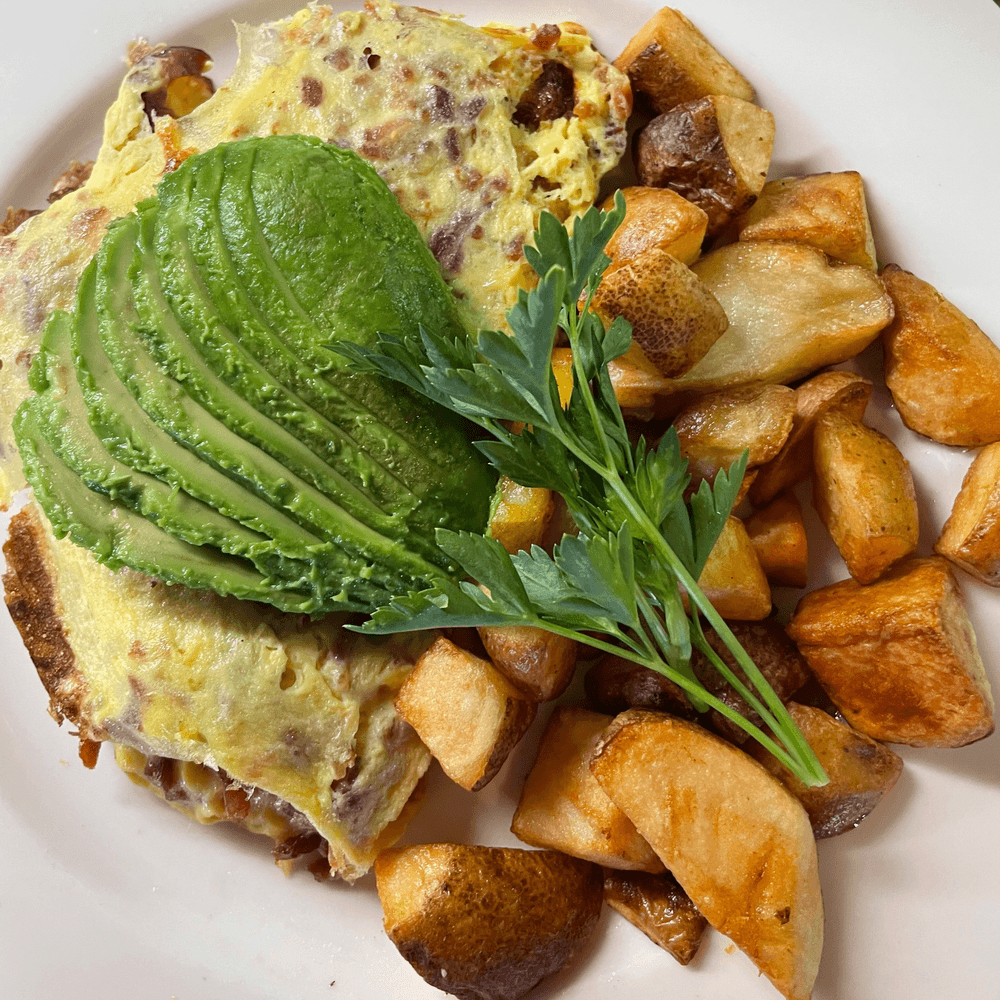 Bacon, Avocado & Cheddar Omelette