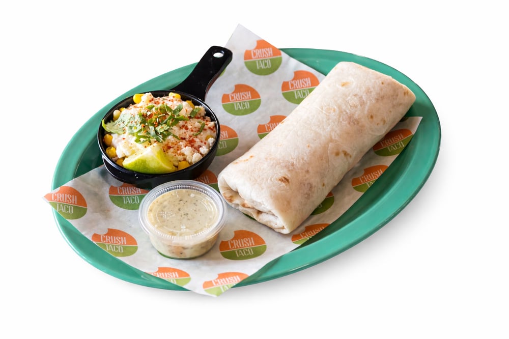 Queso Chicken Burrito Combo