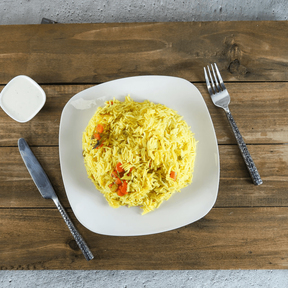 Yellow veggie rice