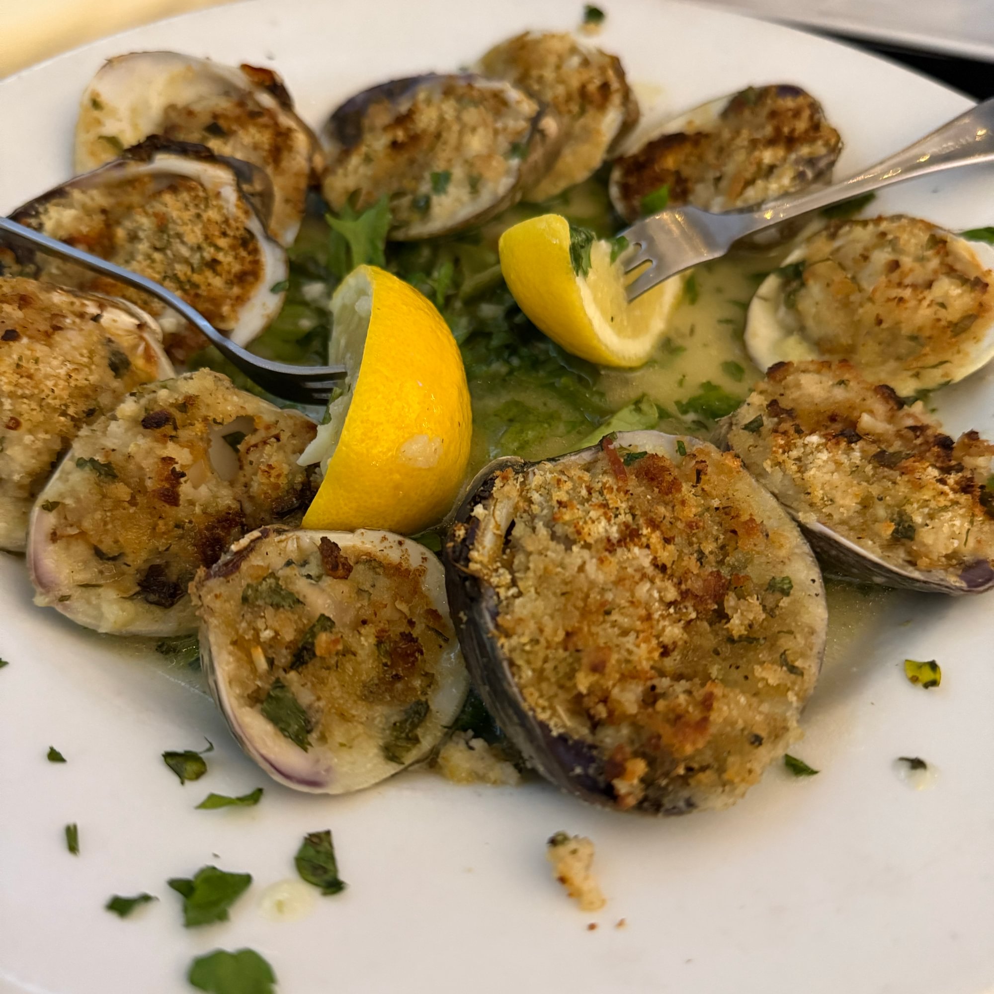 Clams Oreganata (10)