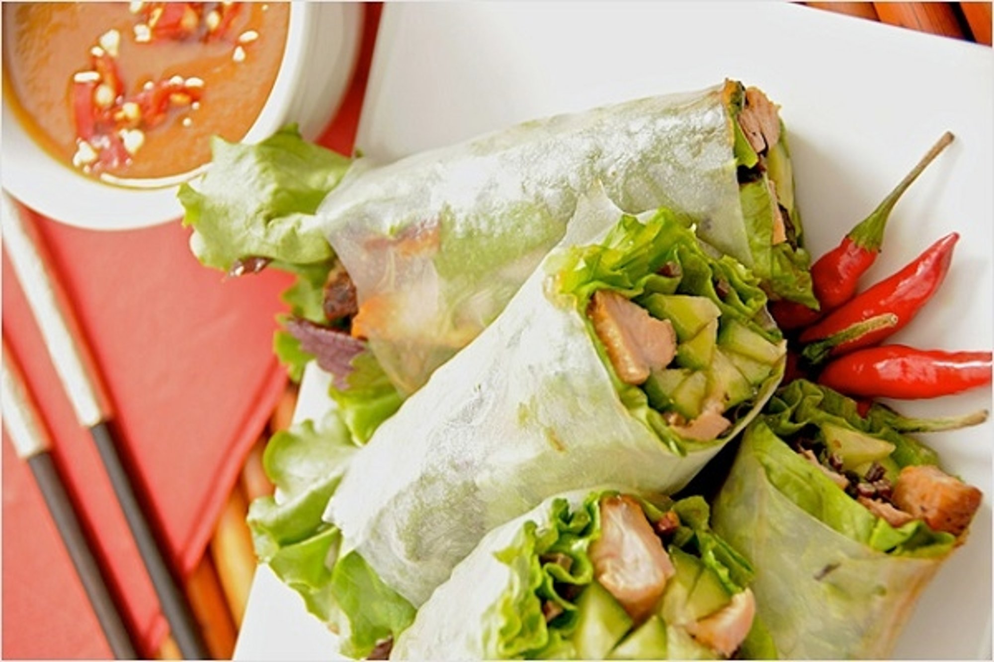Grilled Pork Fresh Rolls