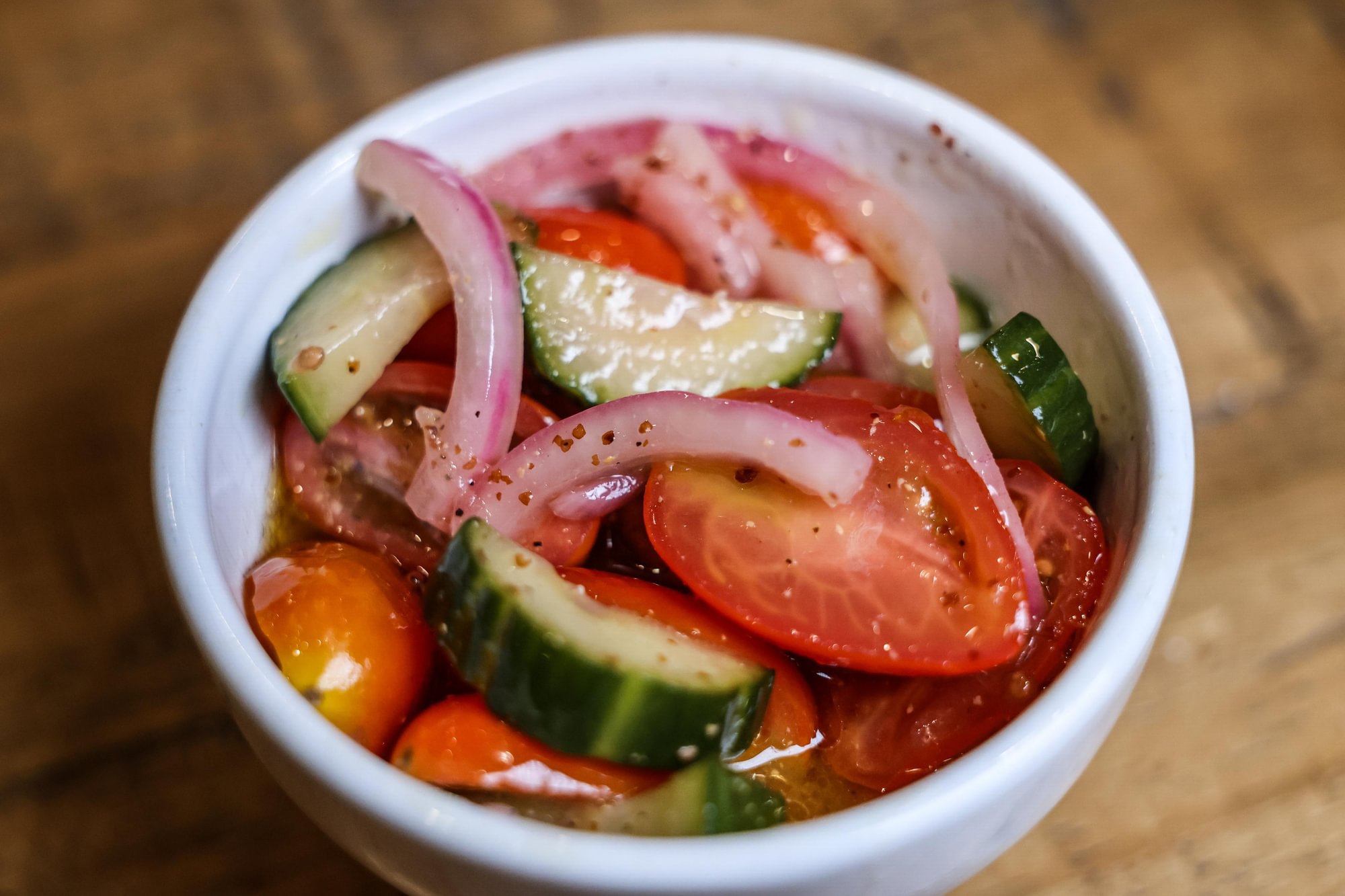 Tomato, Cucumber & Red Onion Salad