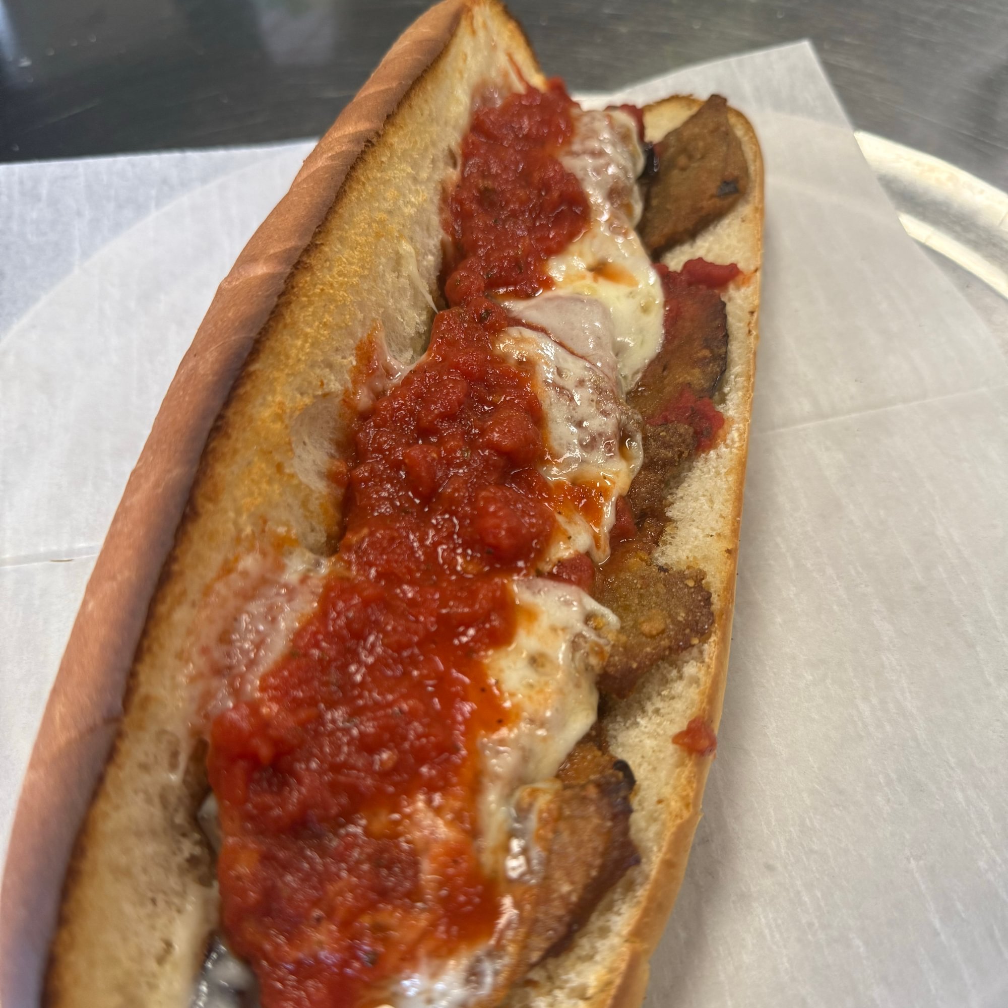 (Sm) Eggplant Parmesan Grinder