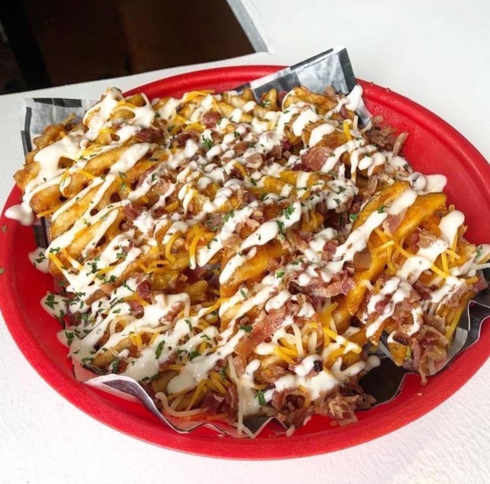 Loaded Seasoned Waffle Fries