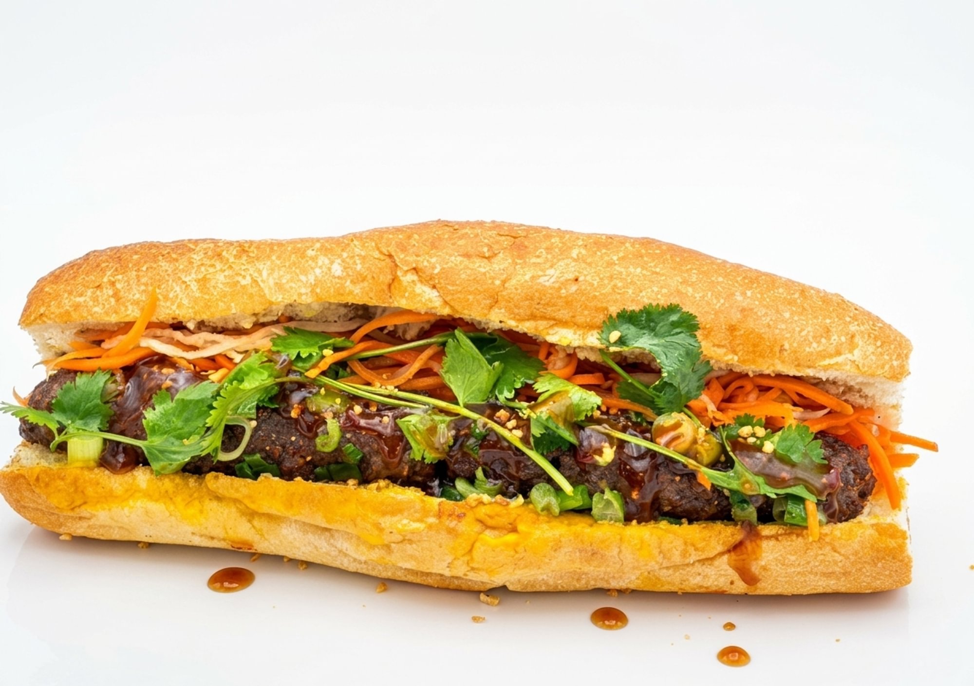 Grilled Beef Skewer Banh Mi