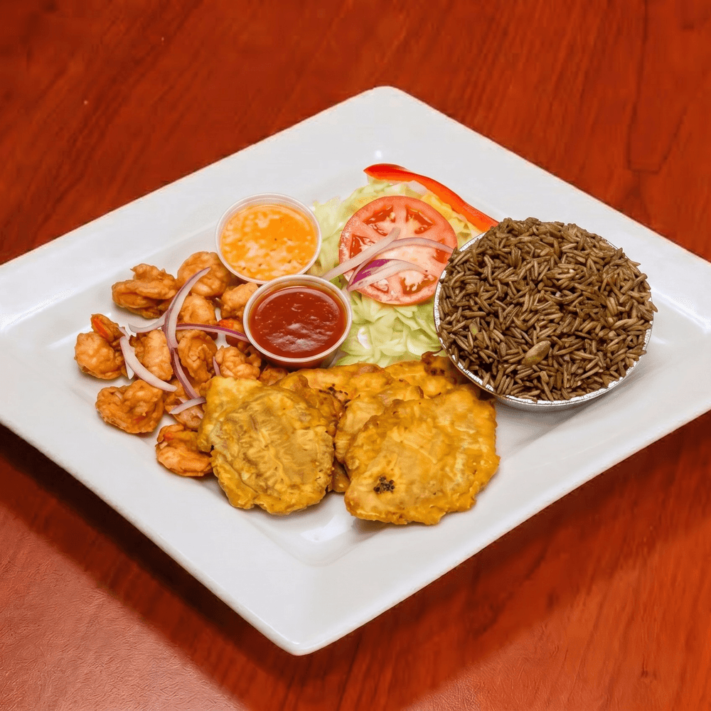 Stew or Fried Shrimp Complete (large)