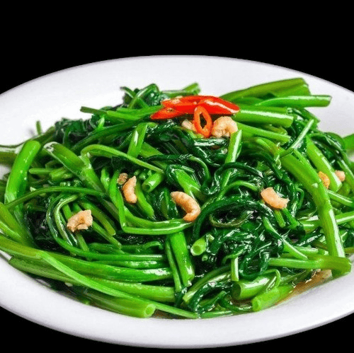 Rau Muống Xào Sò Điệp / Stir Fried Water Spinach & Premium Scallops