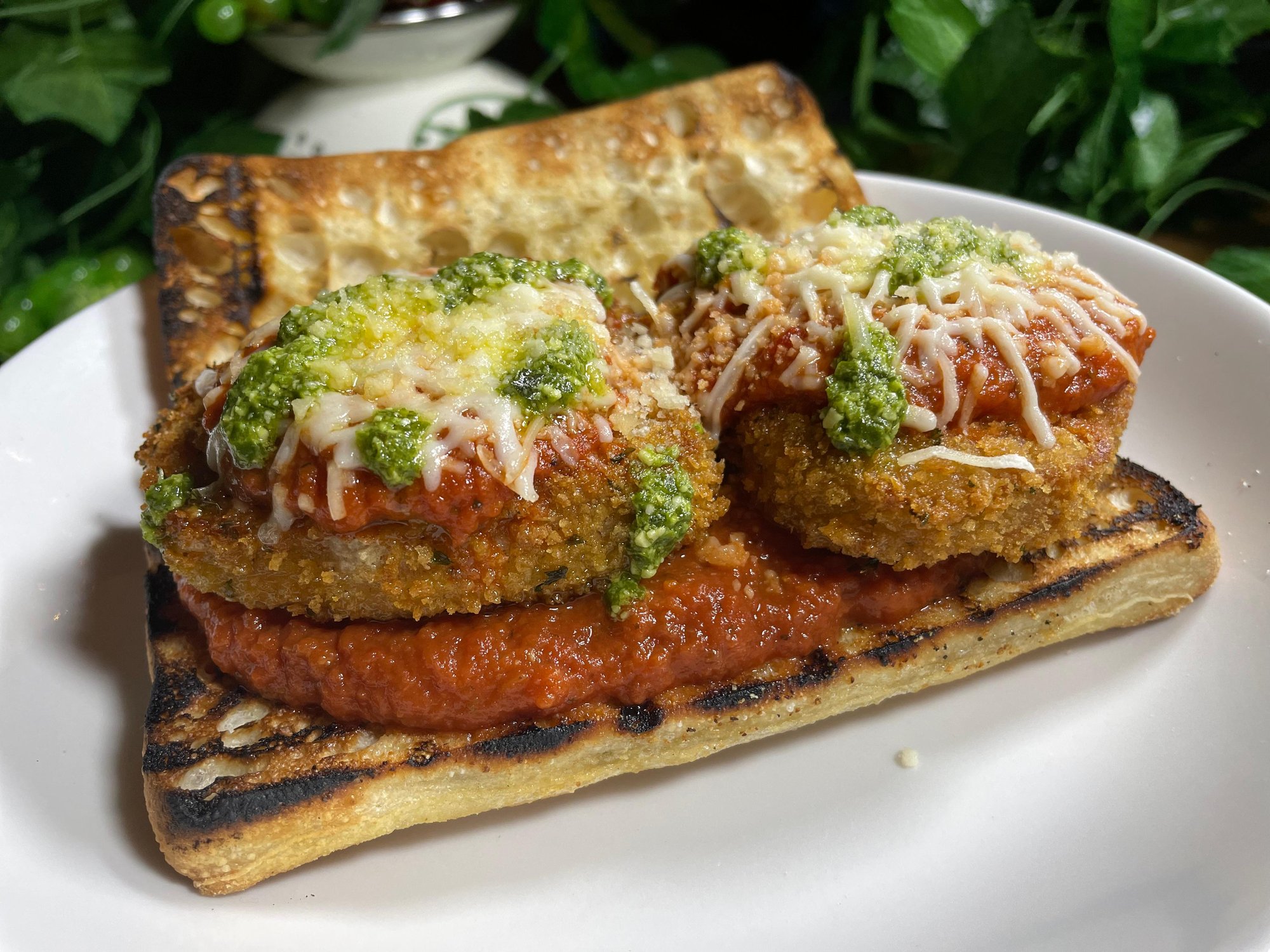 Eggplant Parm Sandwich
