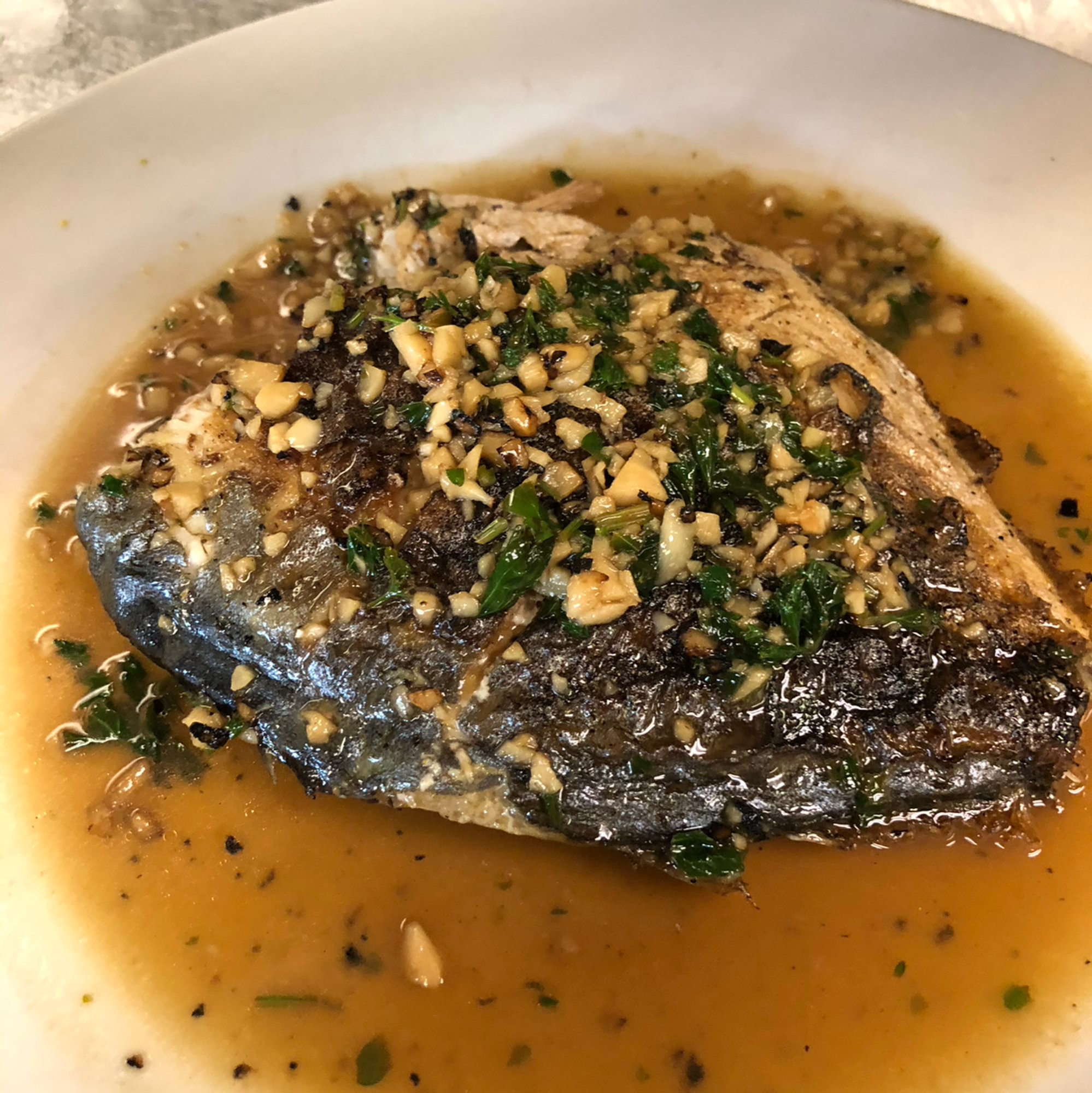 Grilled Whole Bronzino