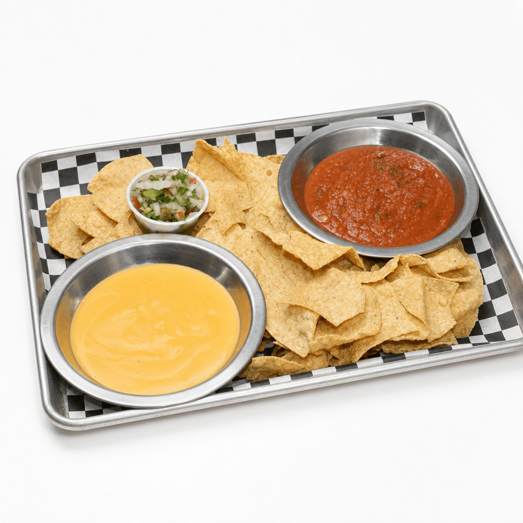 Queso, Salsa Fresca, Chips