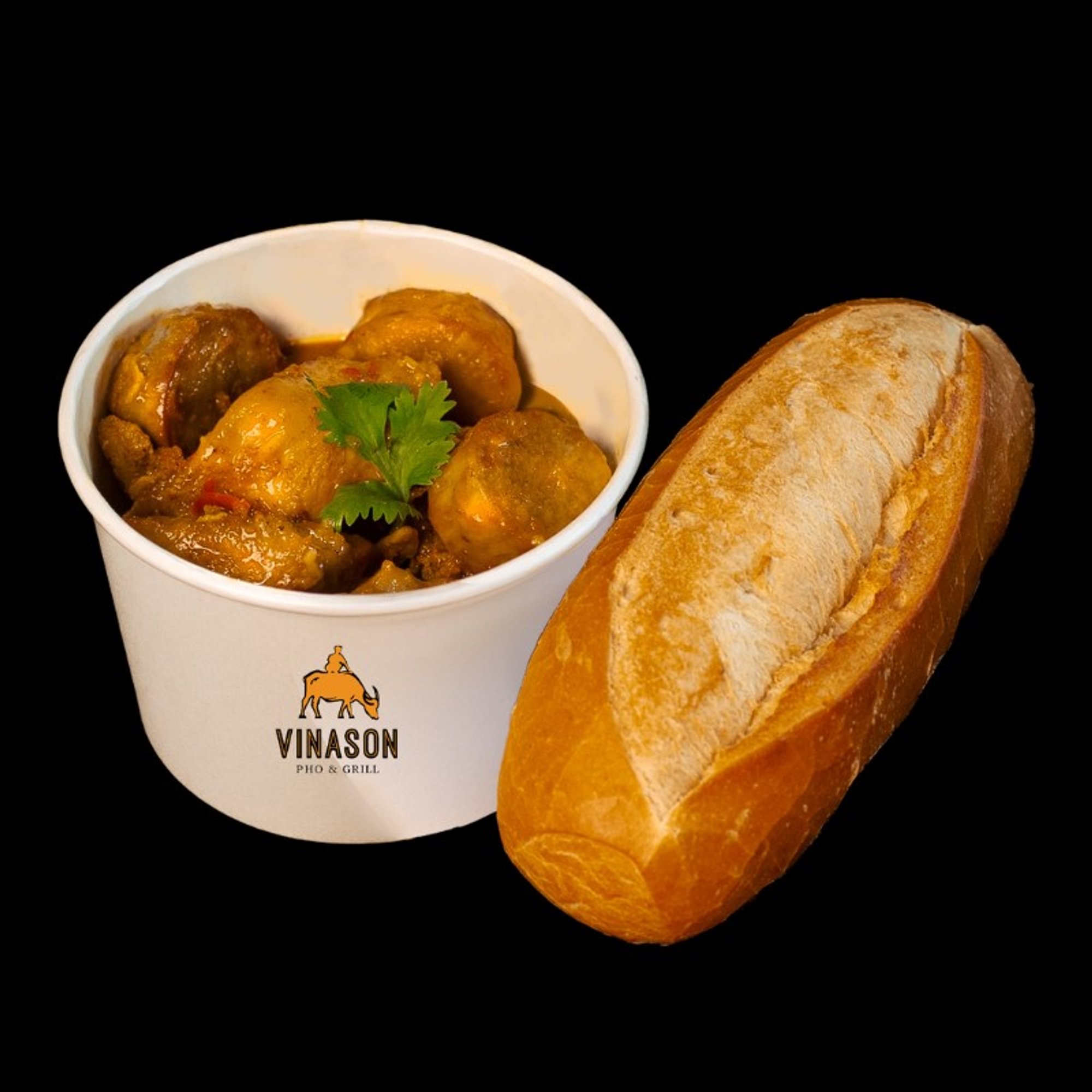 Coconut Chicken Curry Banh Mi